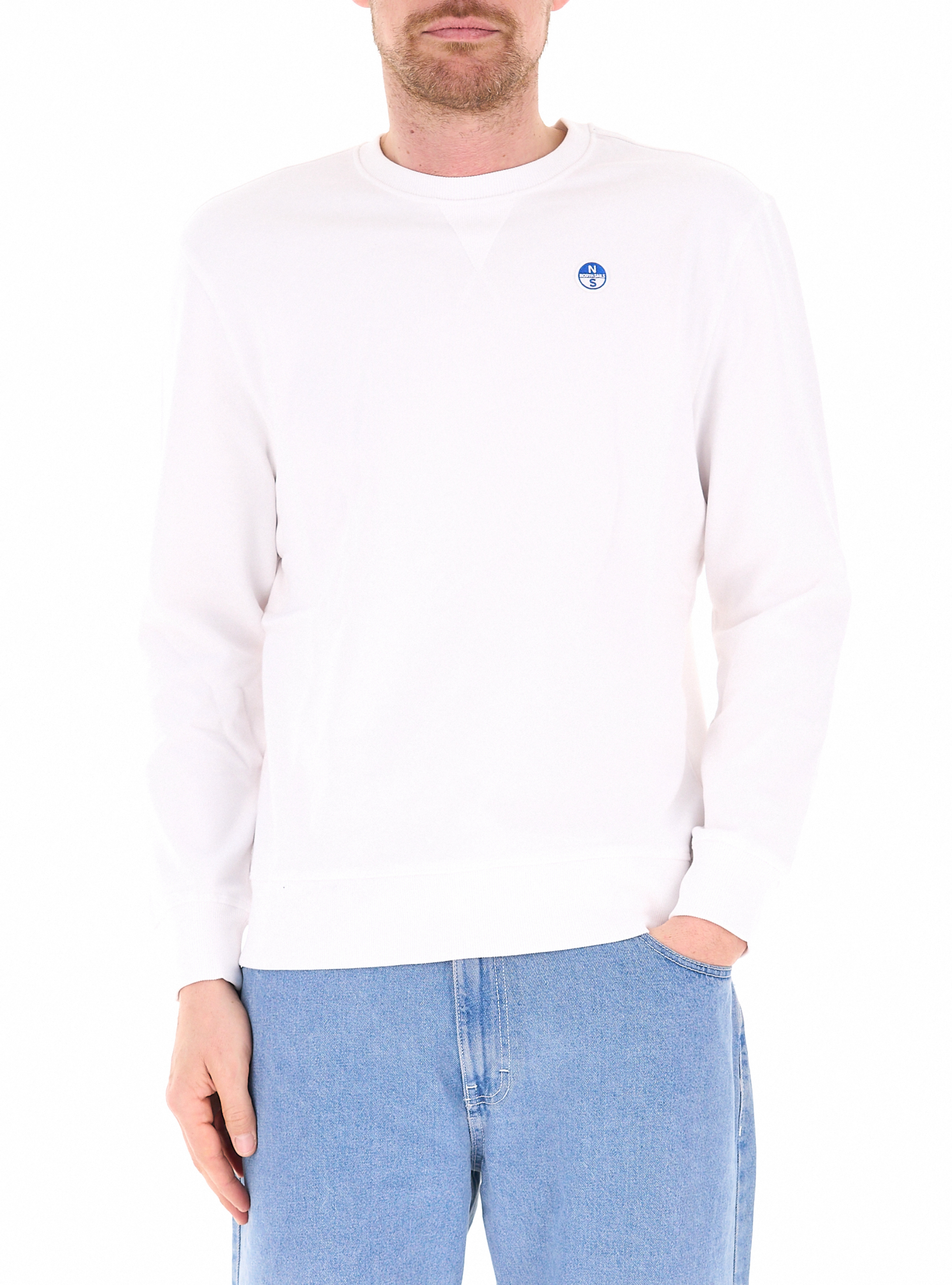 North Sails Felpa in cotone PANNA