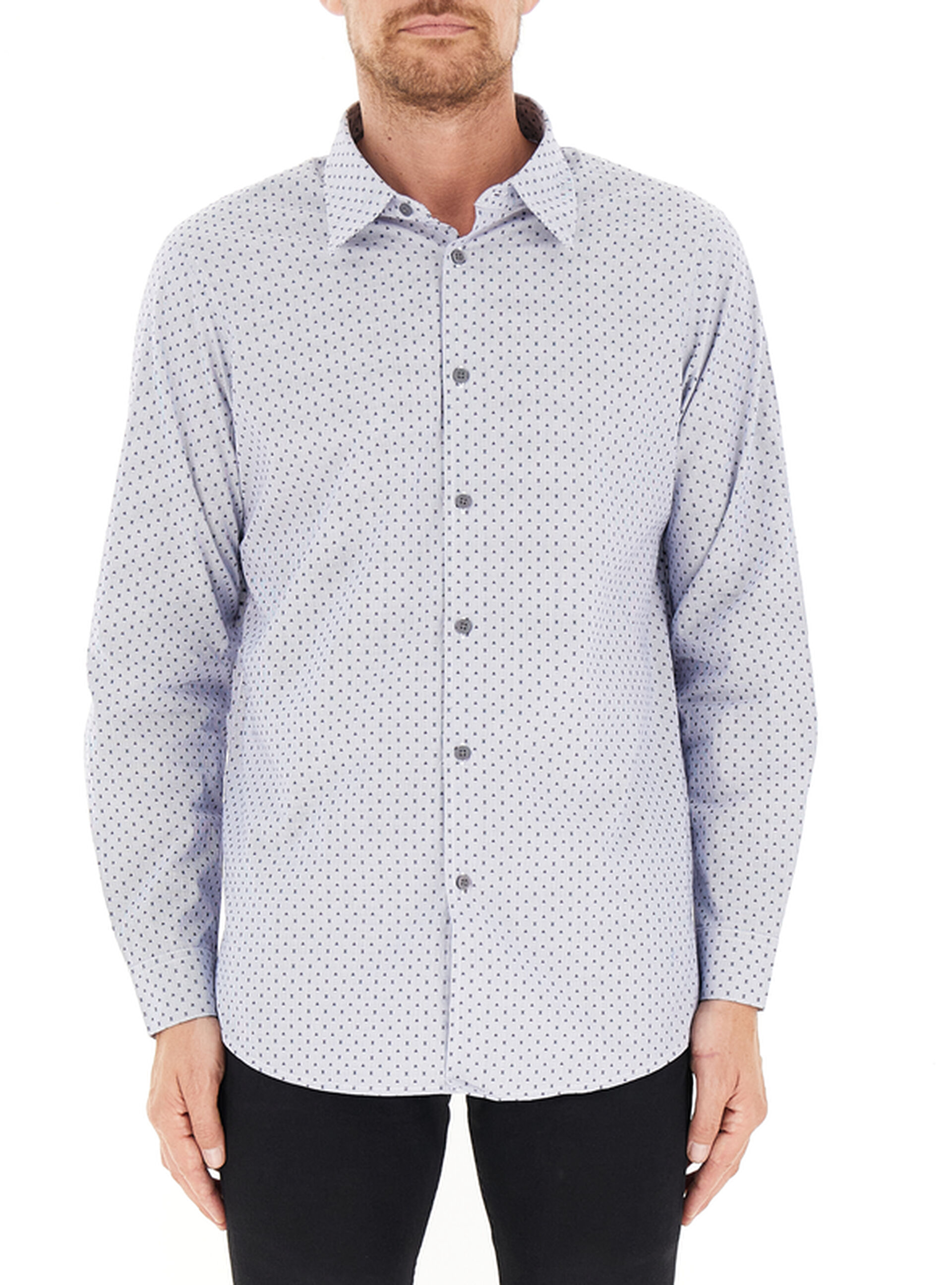 Camicia maniche lunghe AZZURRO