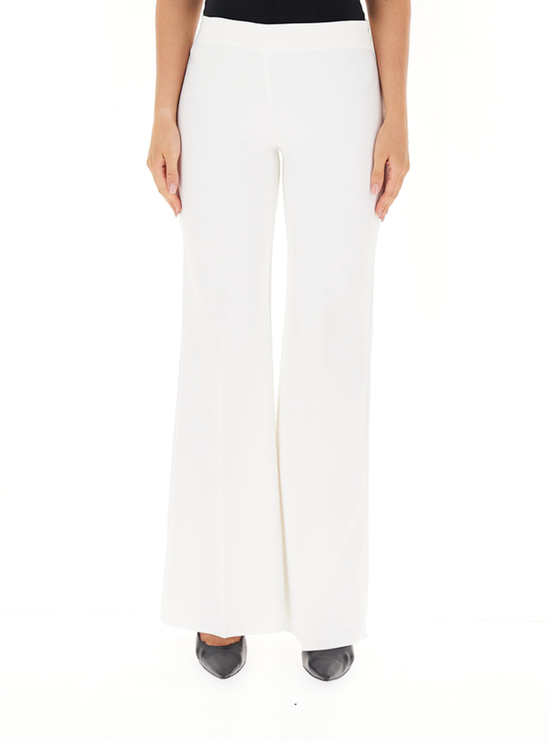 Pantalone flare BIANCO XL