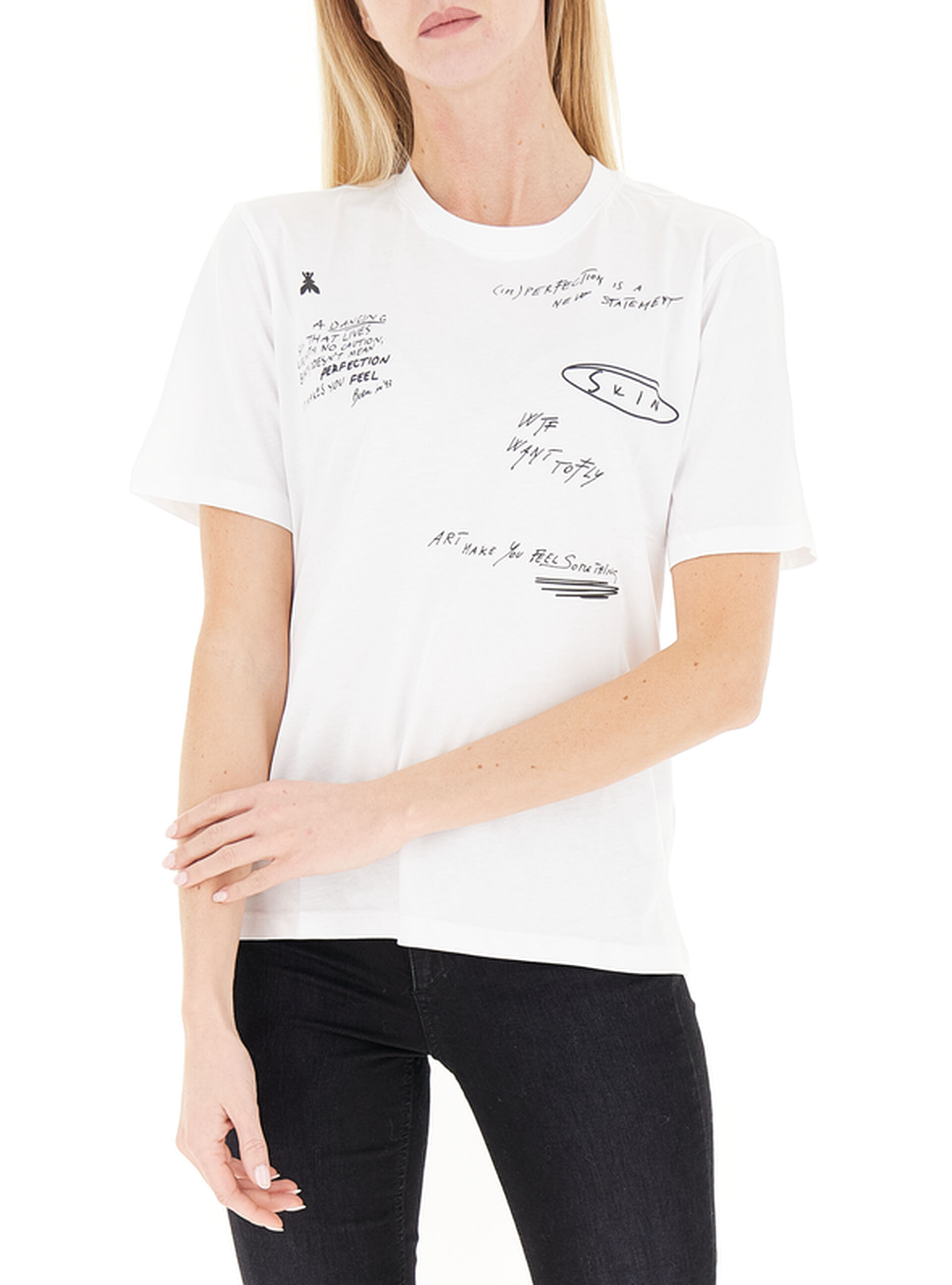 T-shirt girocollo BIANCO