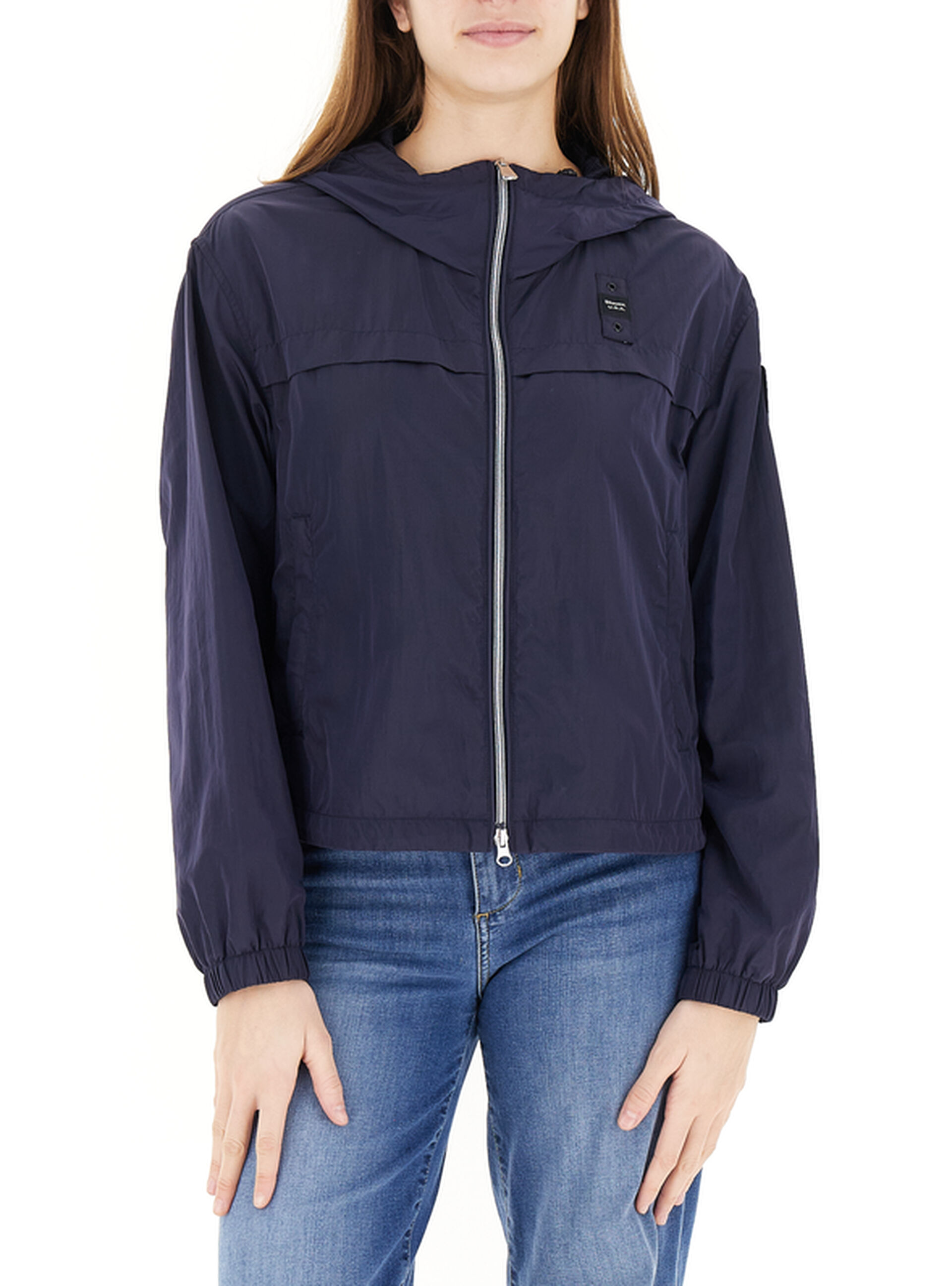 Giubbino con cappuccio BLU NOTTE L