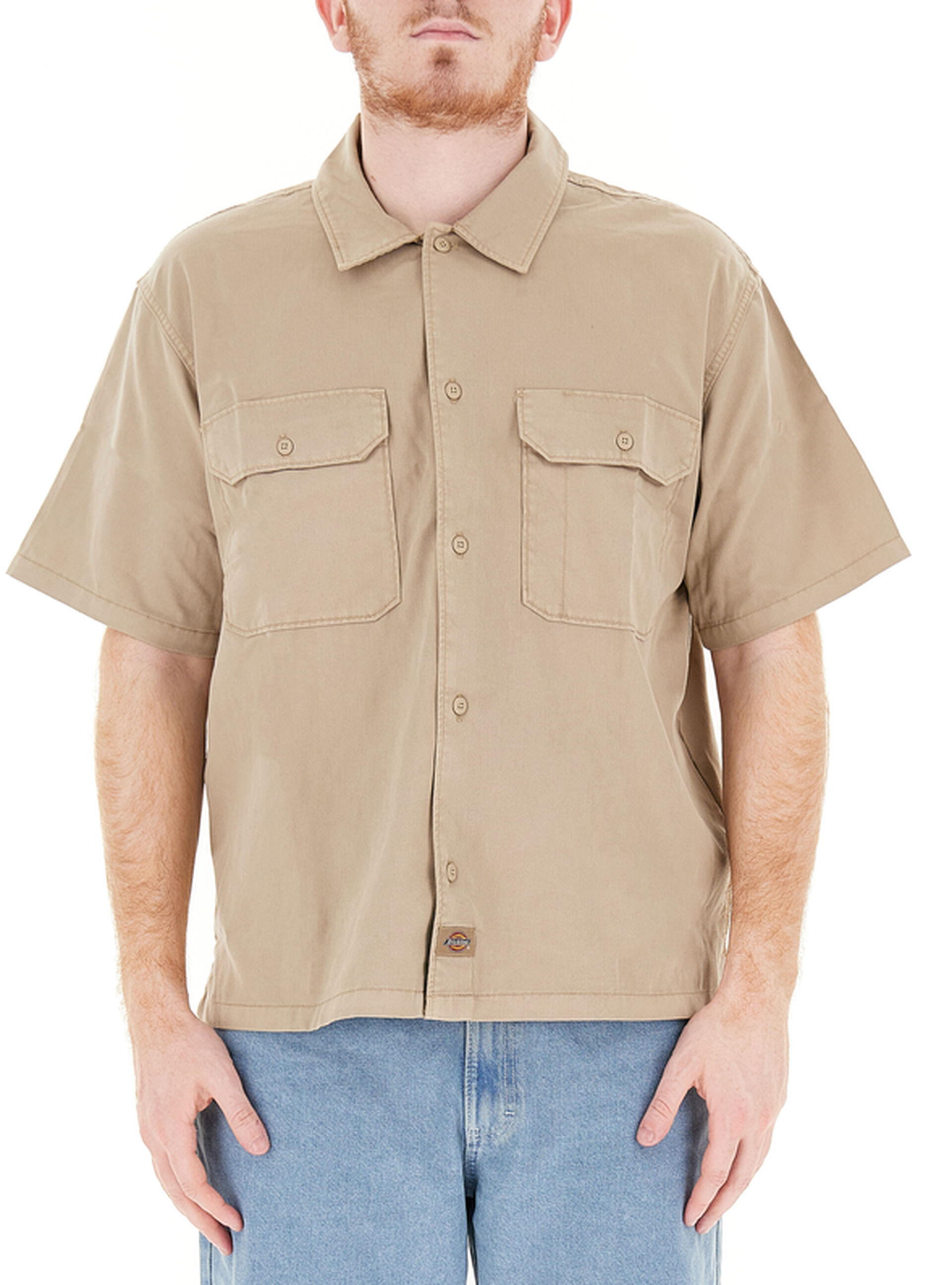 Camicia maniche corte BEIGE S