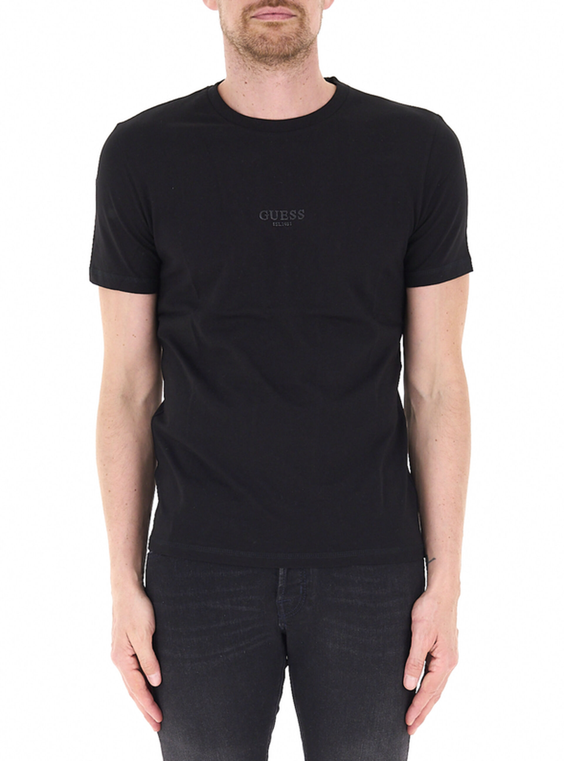 Guess T-shirt girocollo NERO M