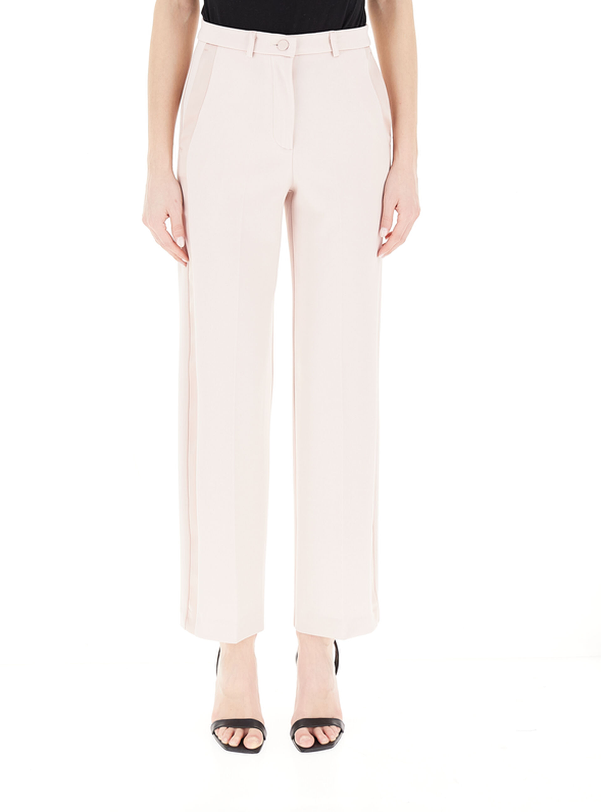 Pantalone misto viscosa ROSA CHIARO