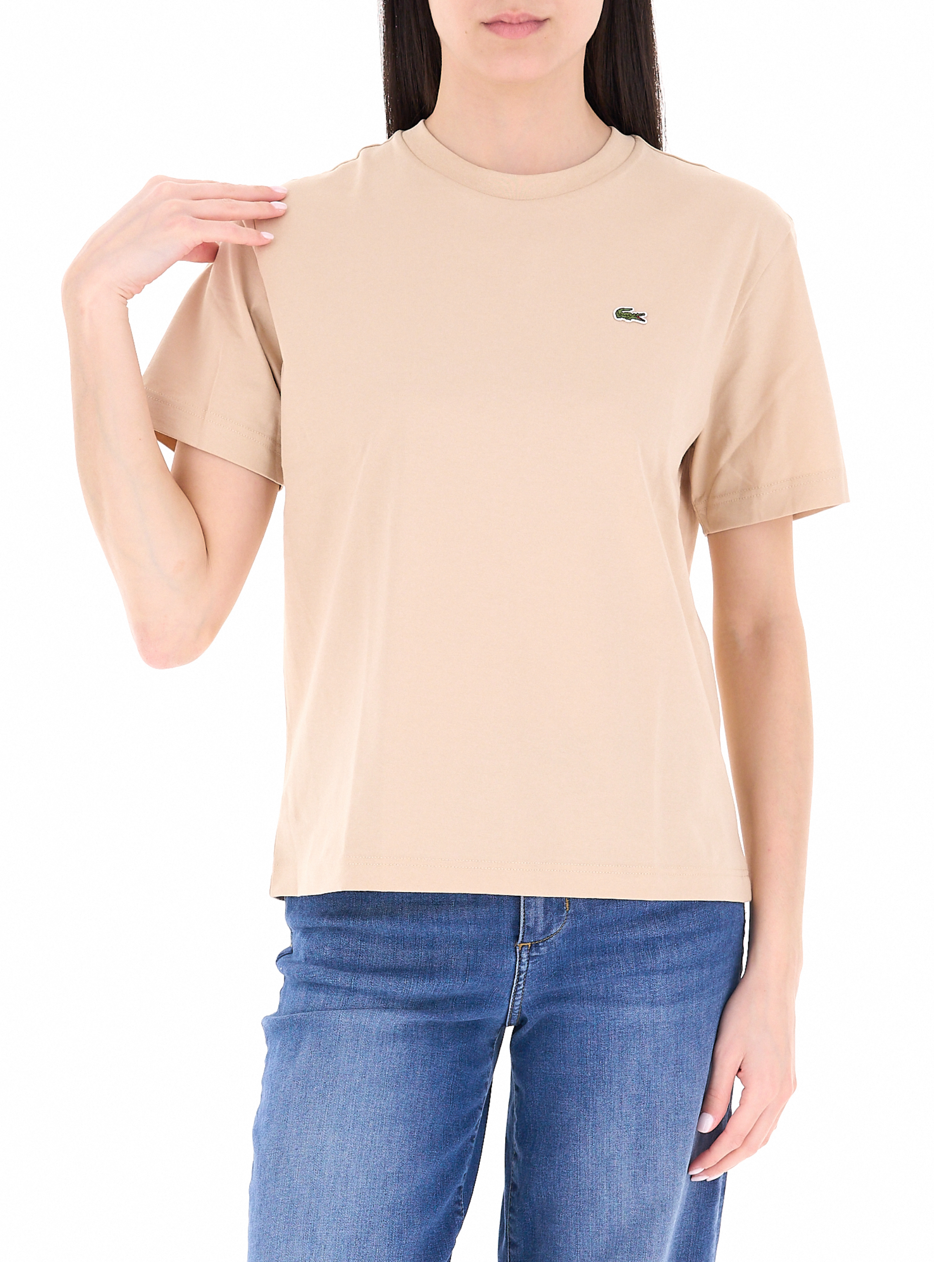 Lacoste T-shirt in cotone BEIGE