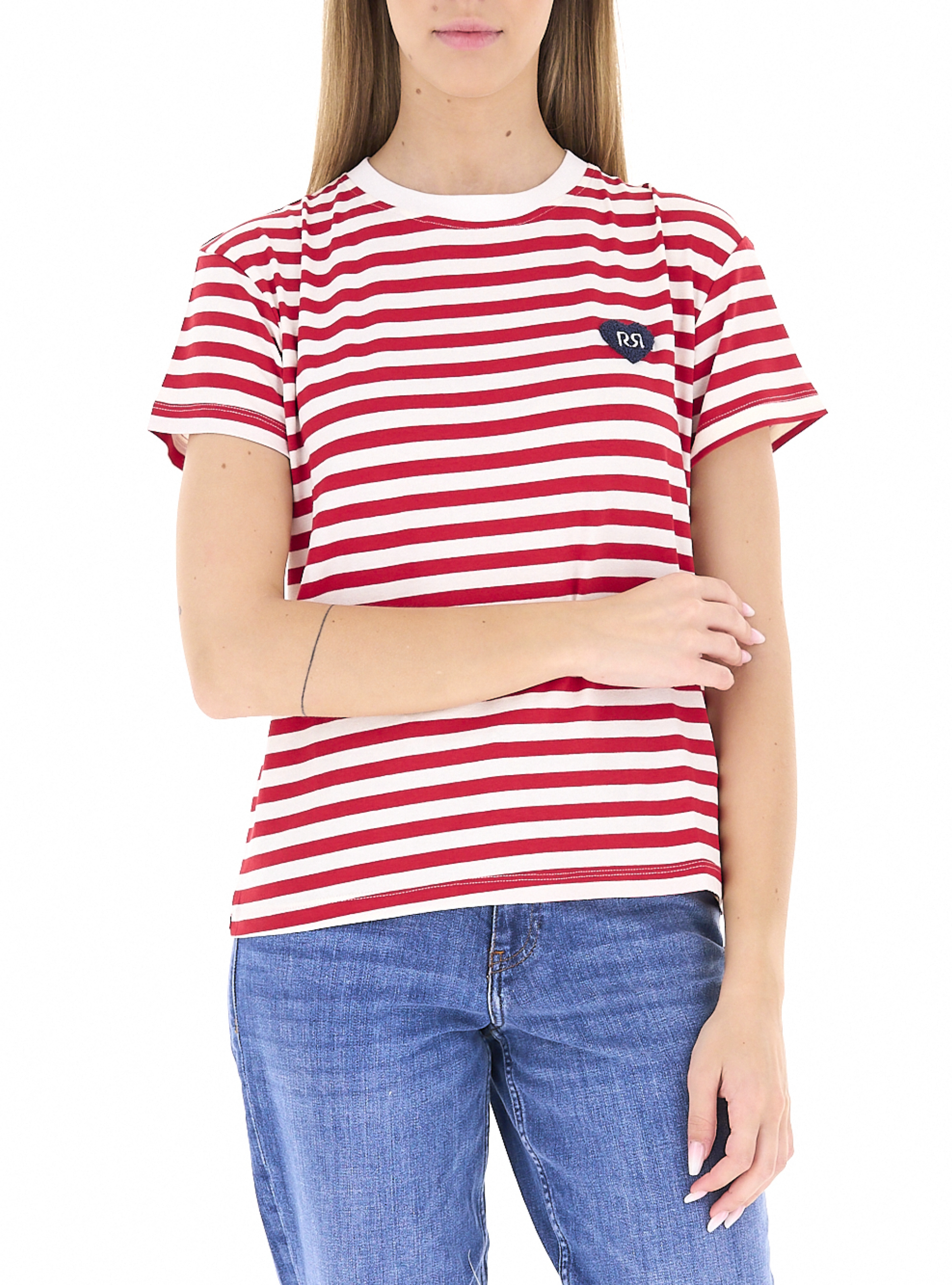 T-shirt girocollo ROSSO
