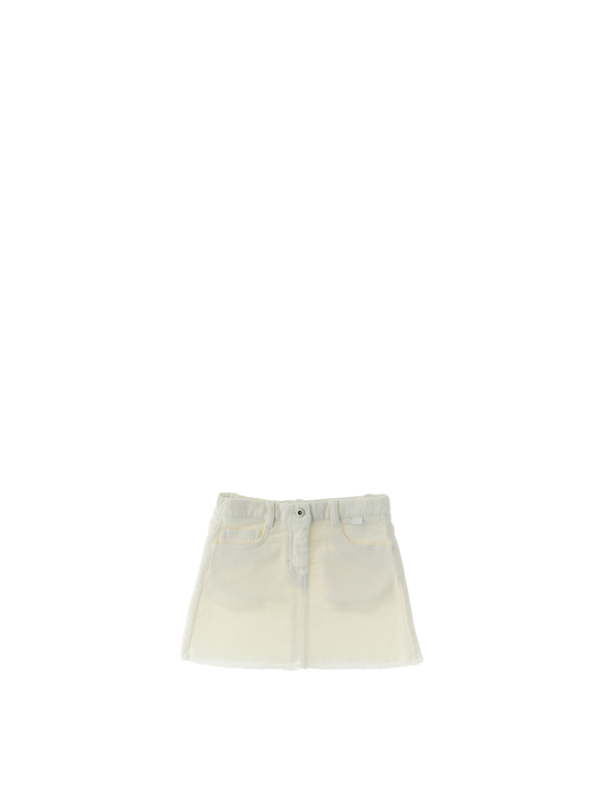 IL GUFO Gonna in jeans PANNA 6A