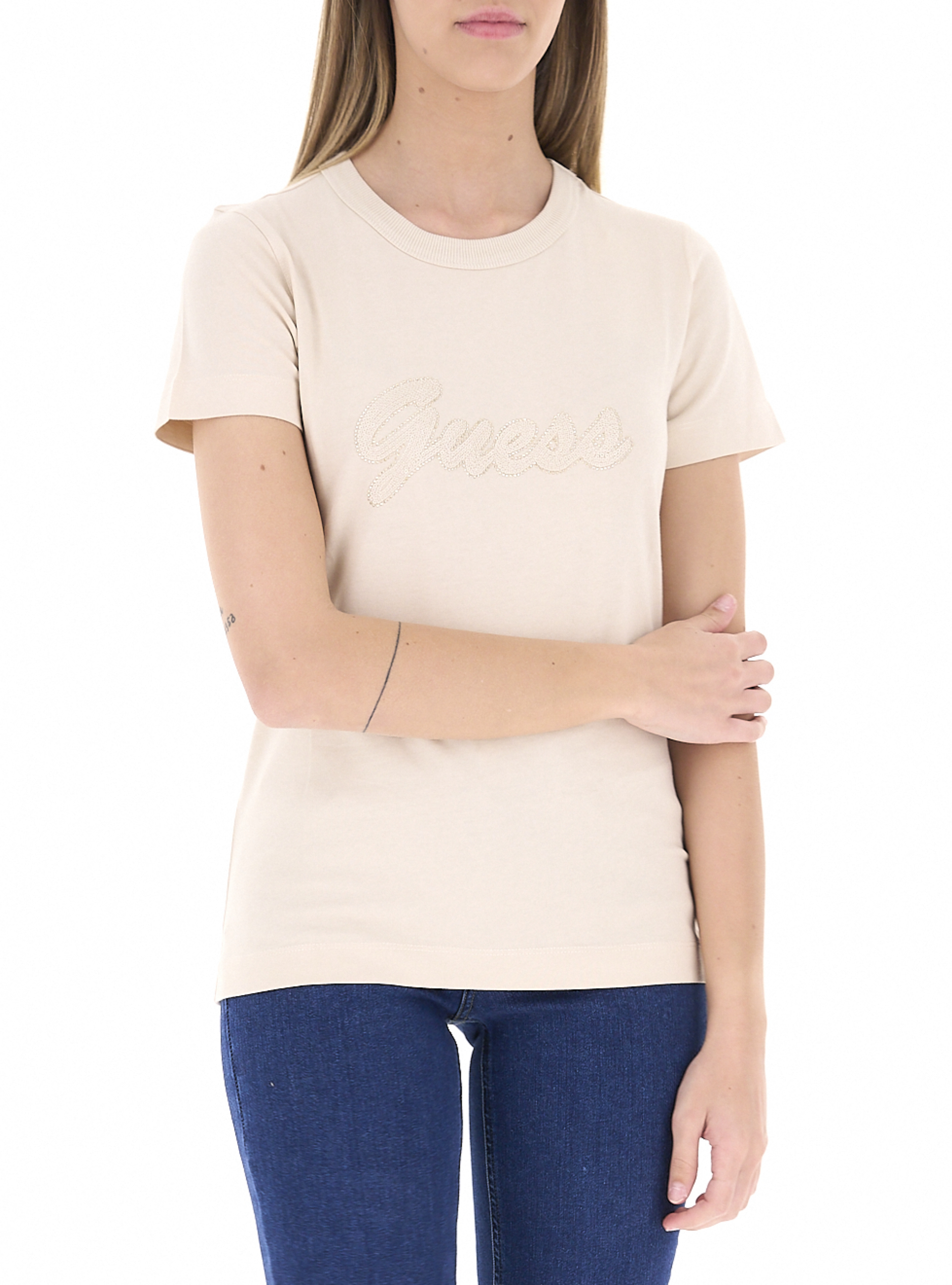 Guess T-shirt girocollo SABBIA