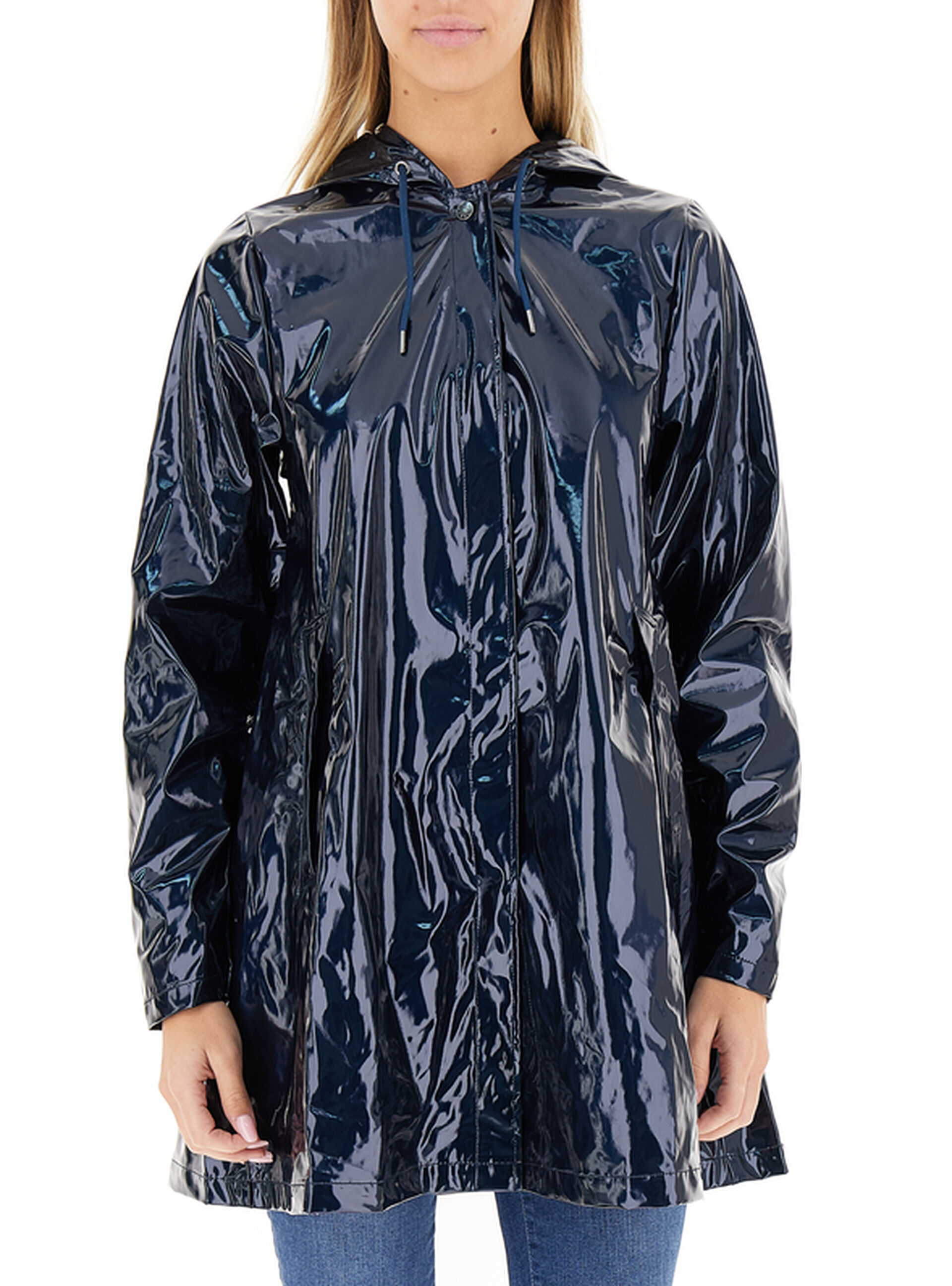 Impermeabile con cappuccio BLU NAVY