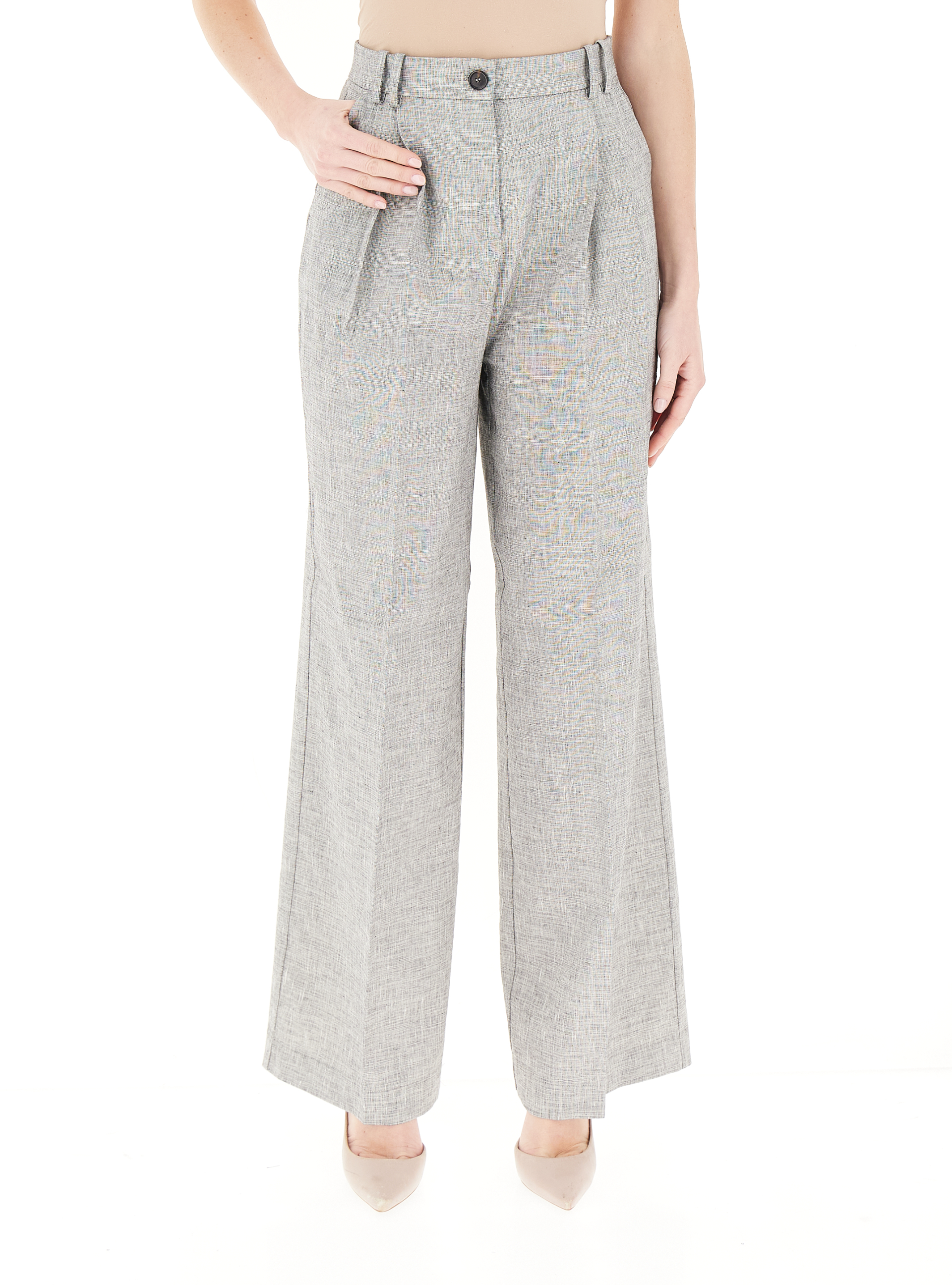 Pinko Pantalone wide leg GRIGIO