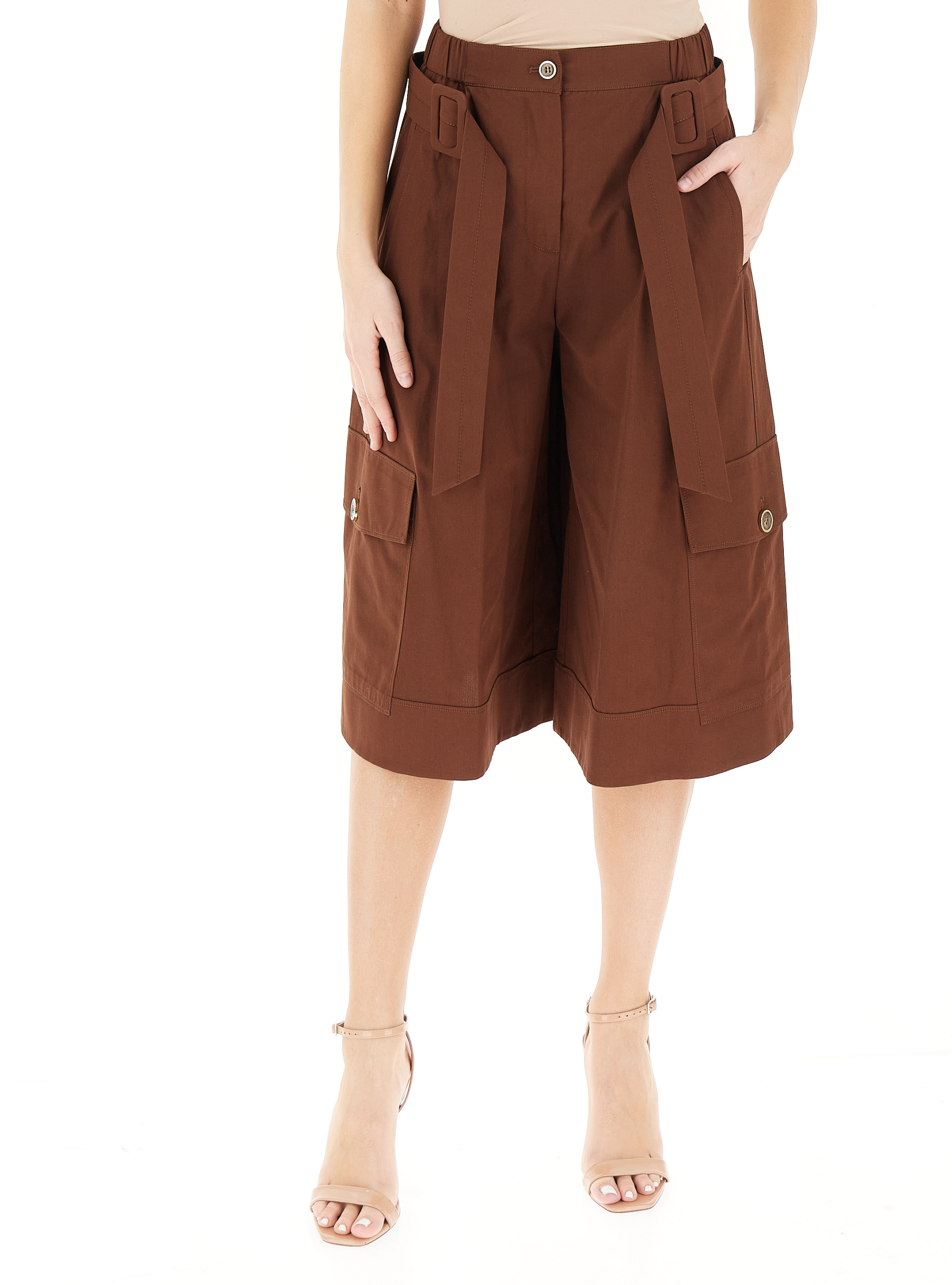Pinko Bermuda cargo MARRONE