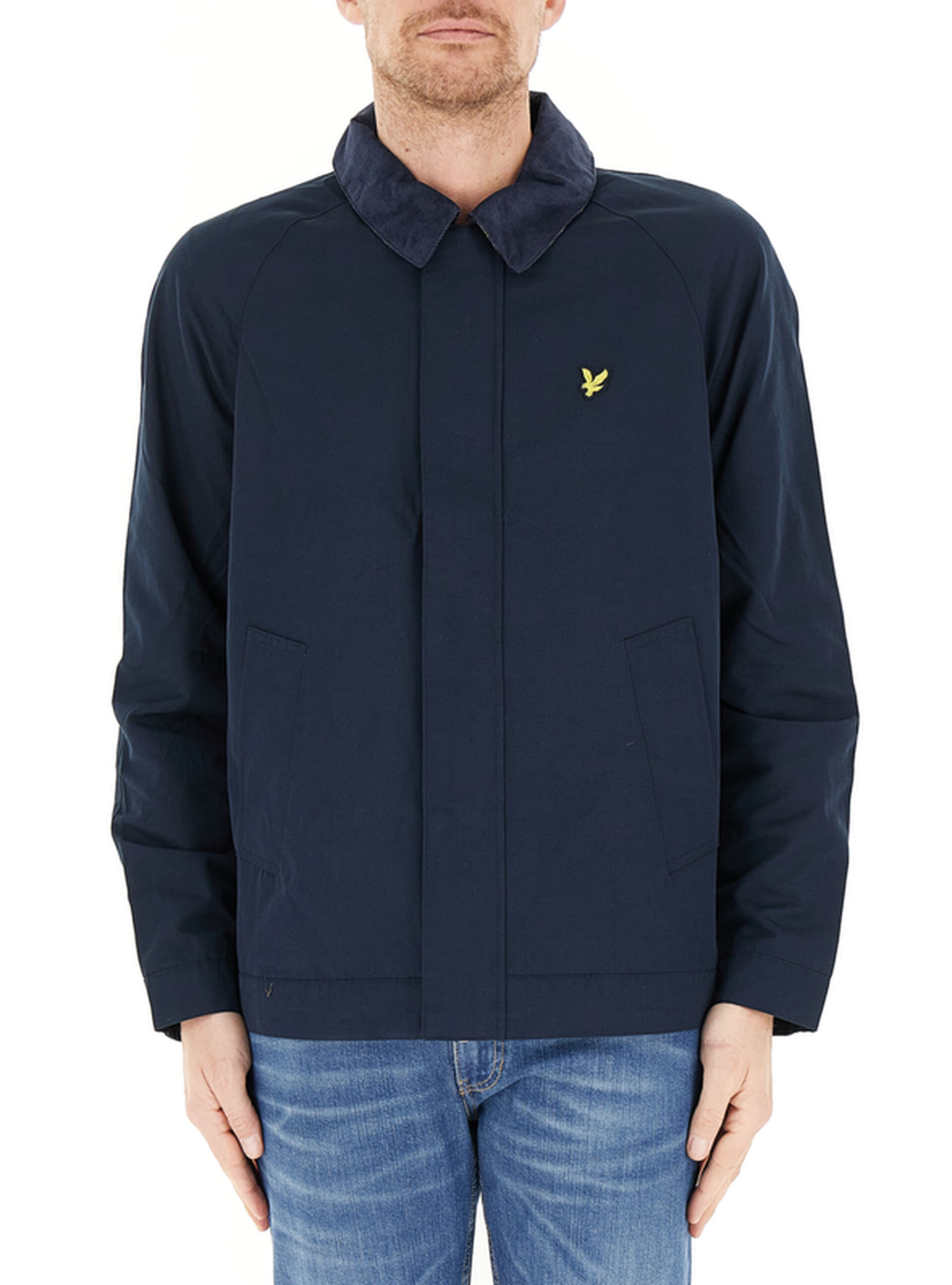 Giubbino con colletto BLU NAVY