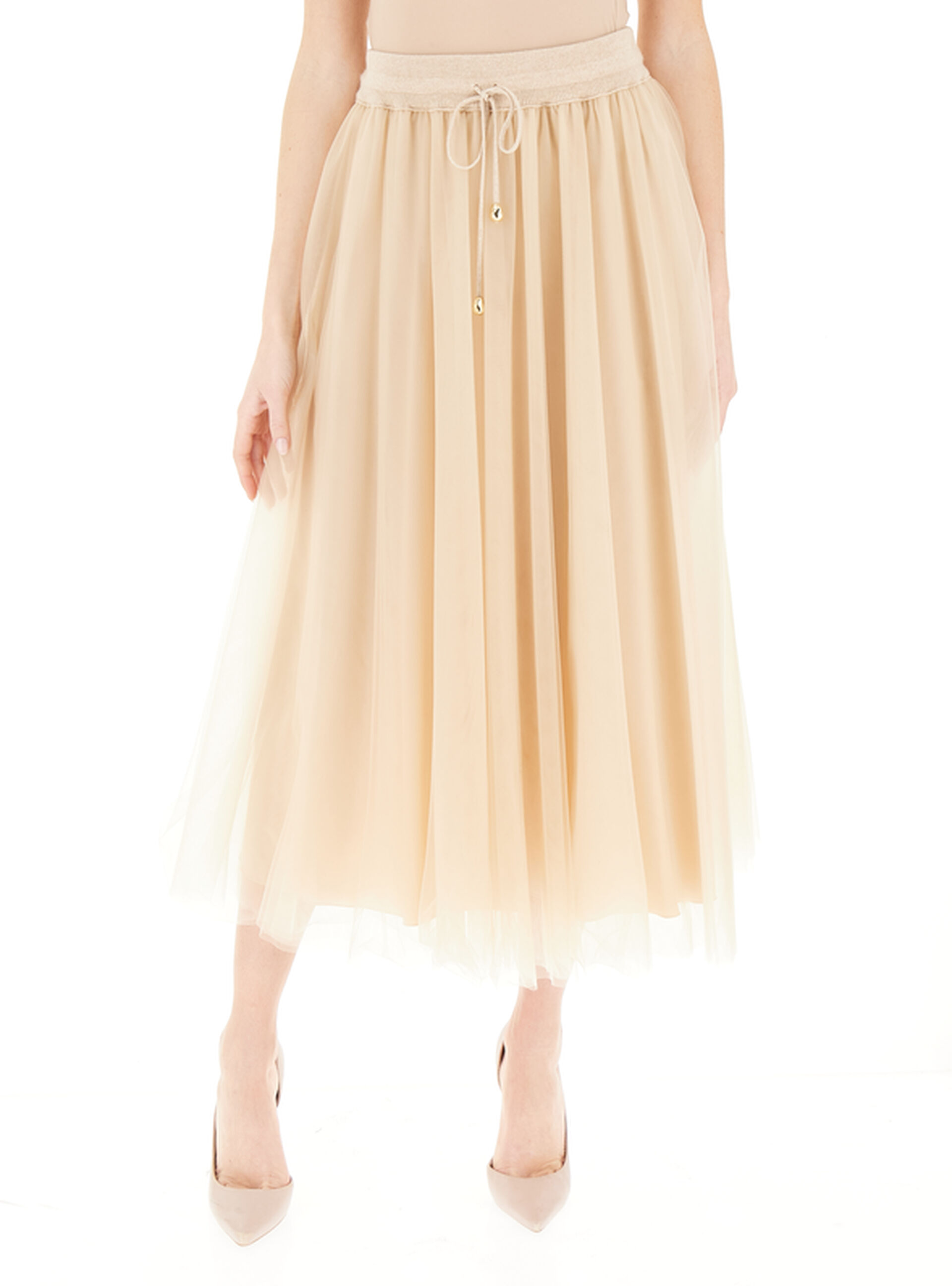 Gonna in tulle BEIGE 44