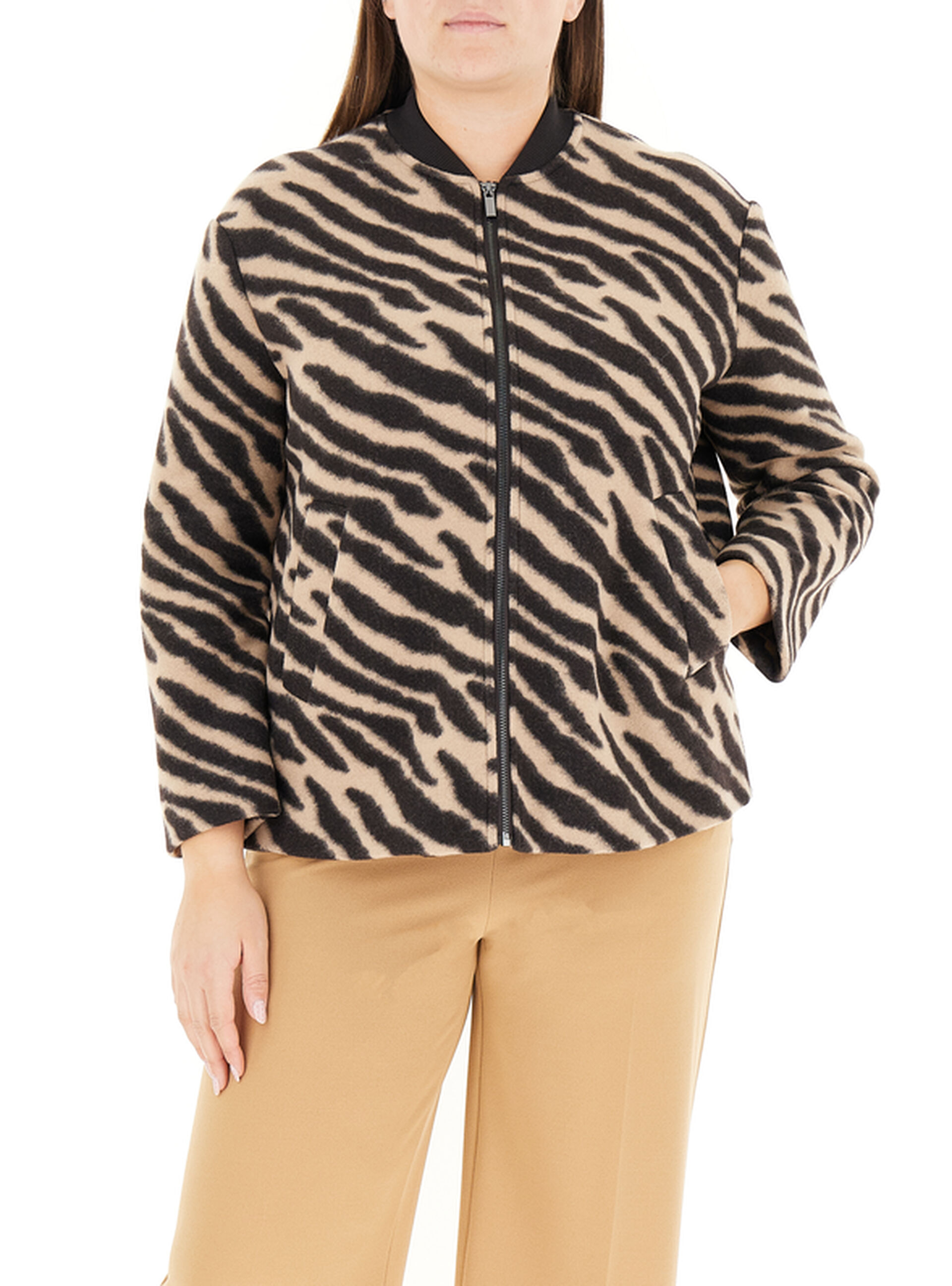 Bomber animalier BEIGE L
