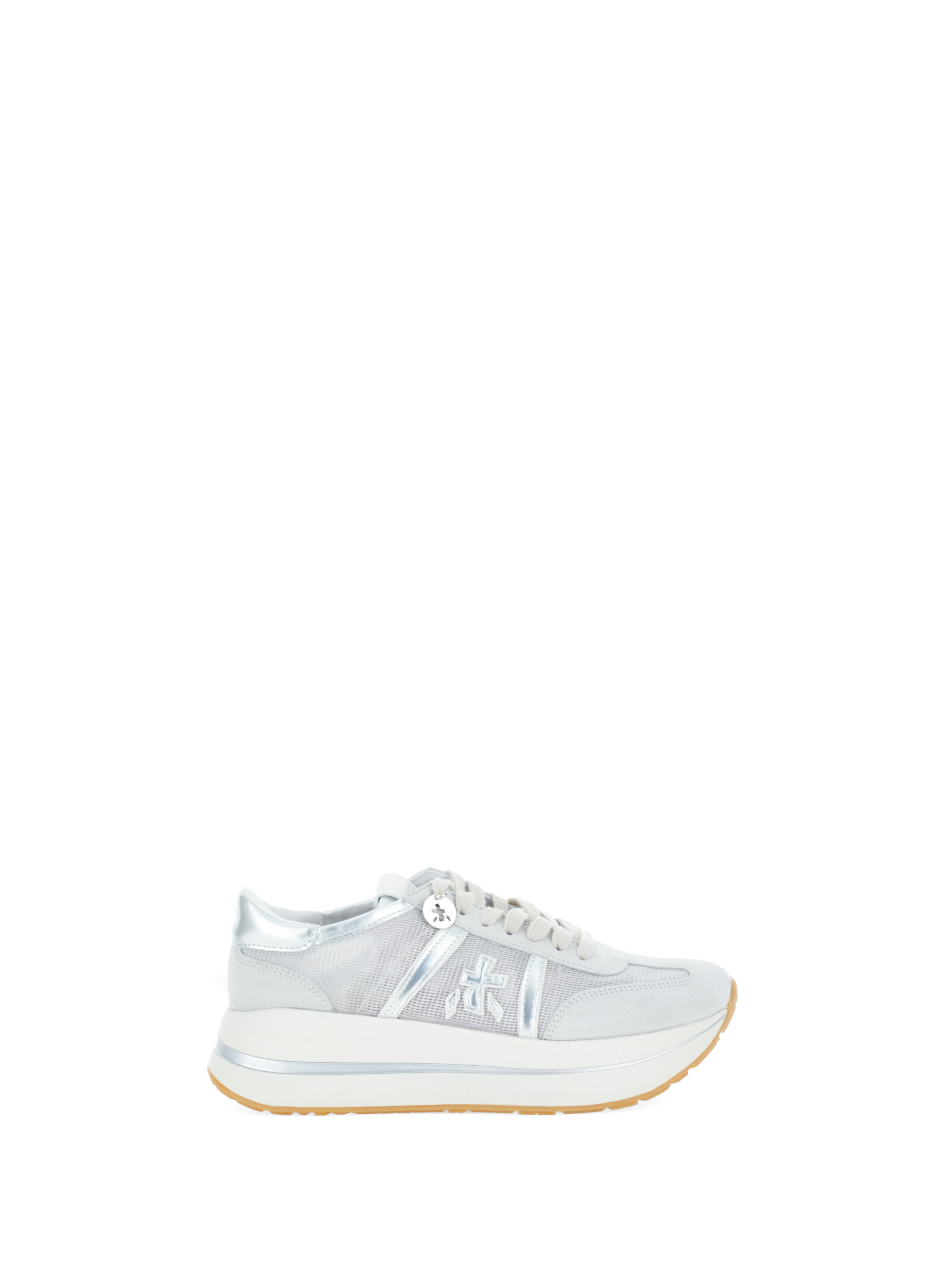 Sneakers con inserti ARGENTO
