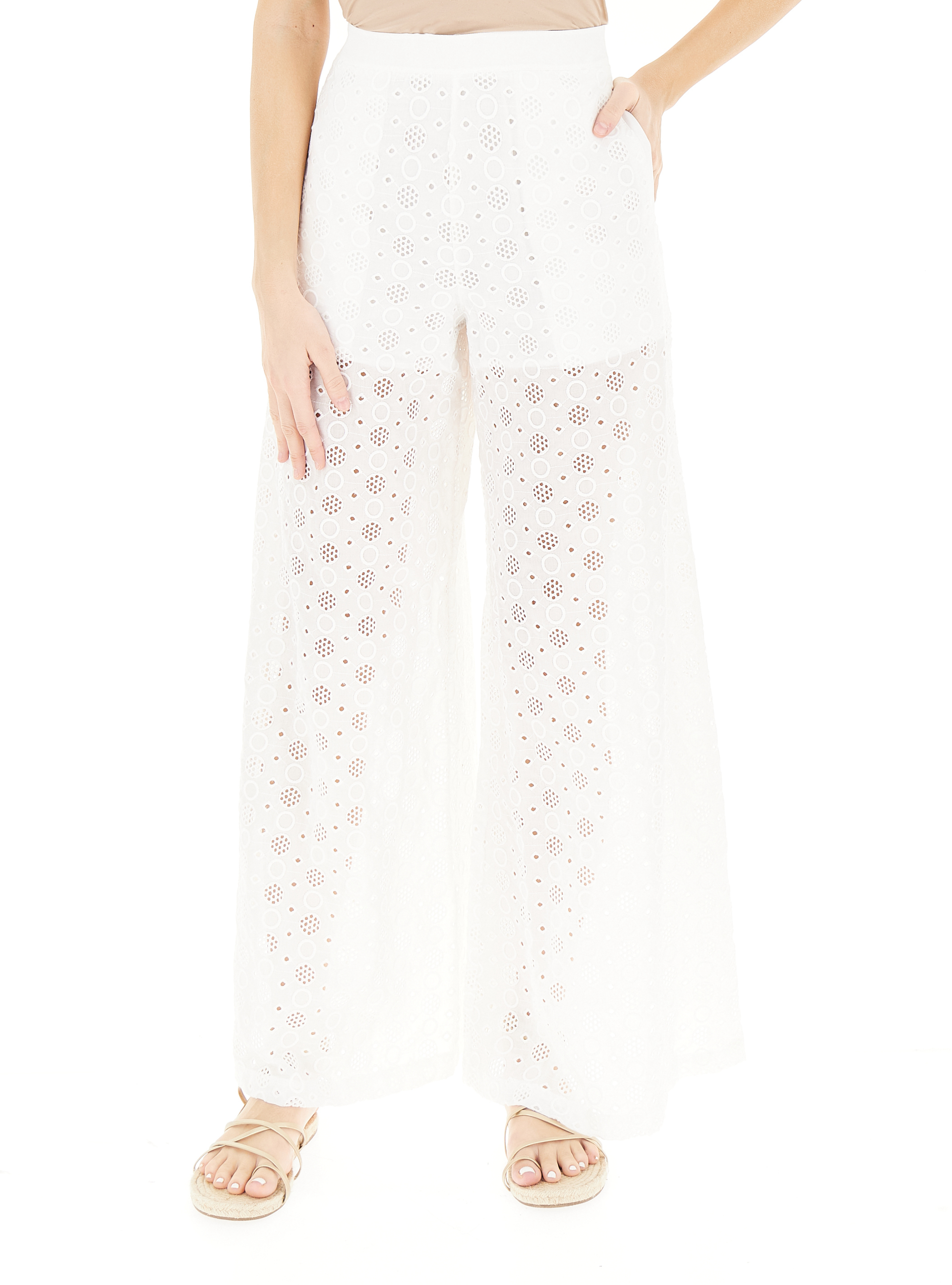 Pantalone in Sangallo BIANCO 40