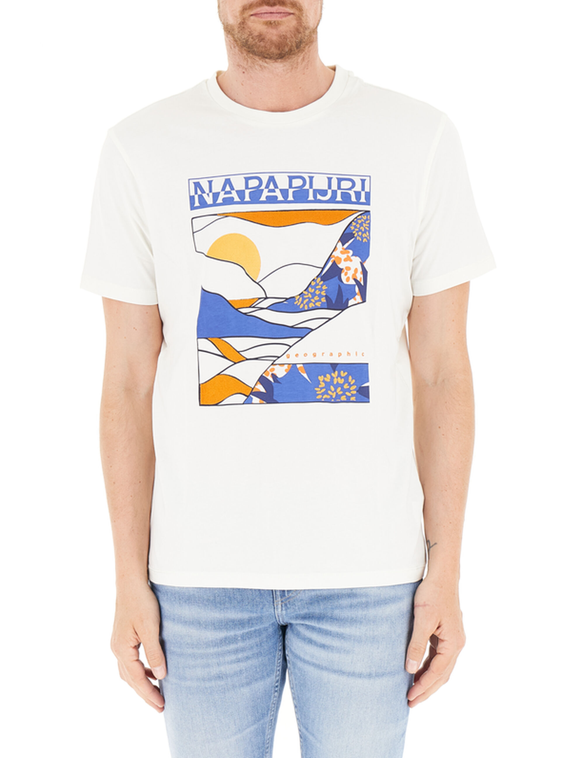 Napapijri T-shirt girocollo PANNA