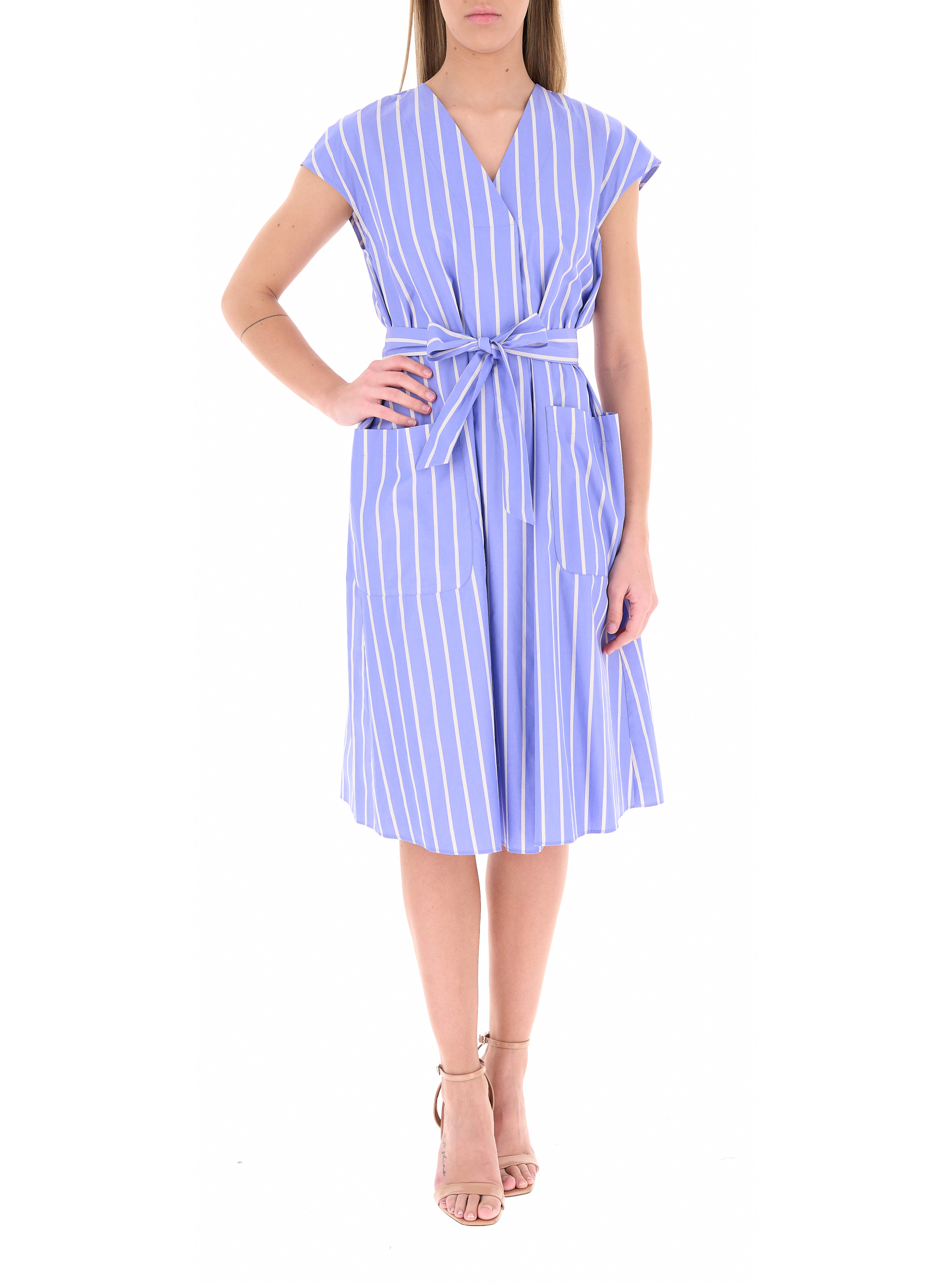 Abito in cotone CELESTE