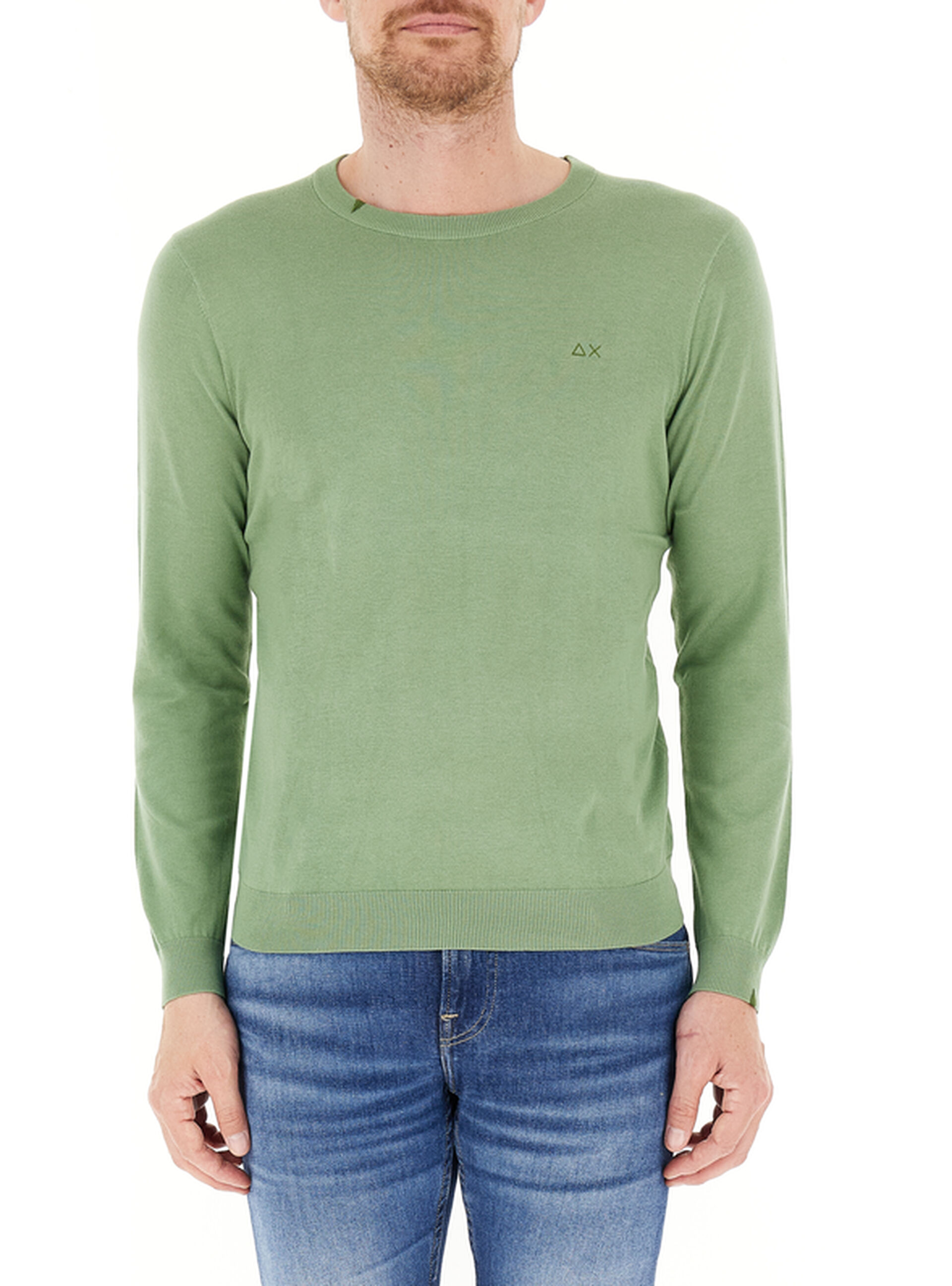 SUN68 Maglia in cotone VERDE 3XL