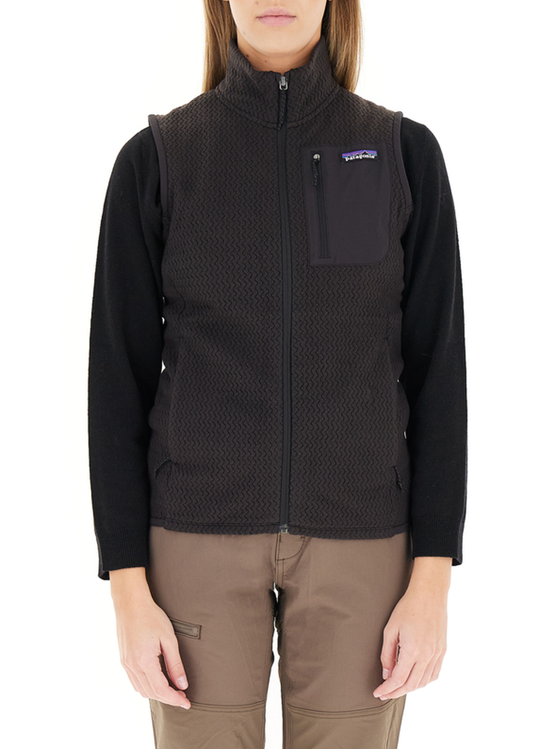 Patagonia Pile smanicato NERO L
