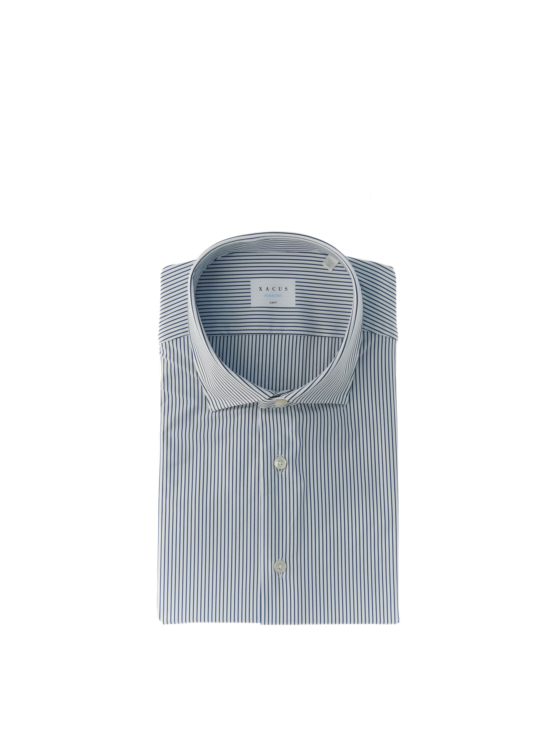 XACUS Camicia a righe BLU NAVY