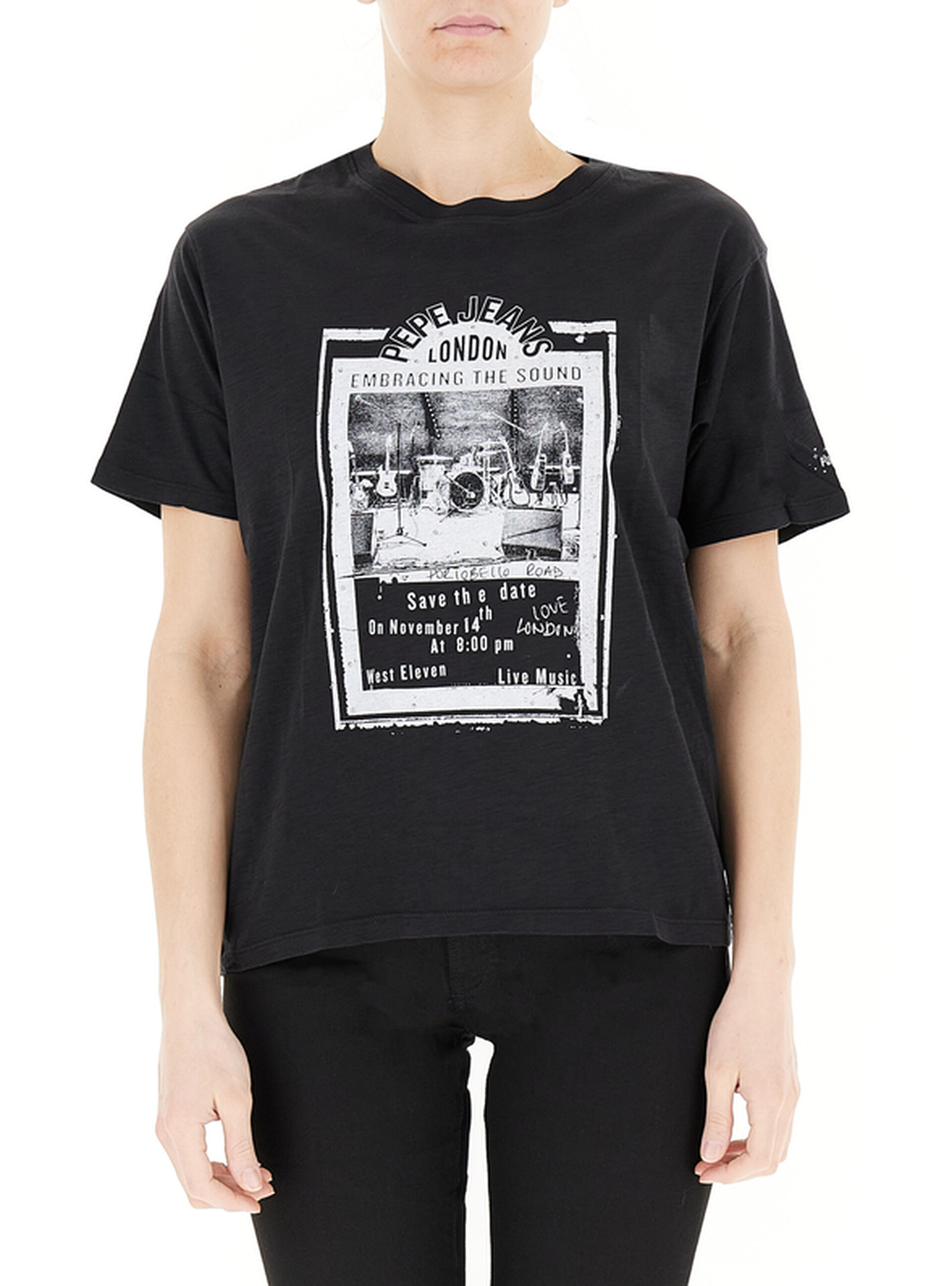 Pepe Jeans T-shirt girocollo NERO