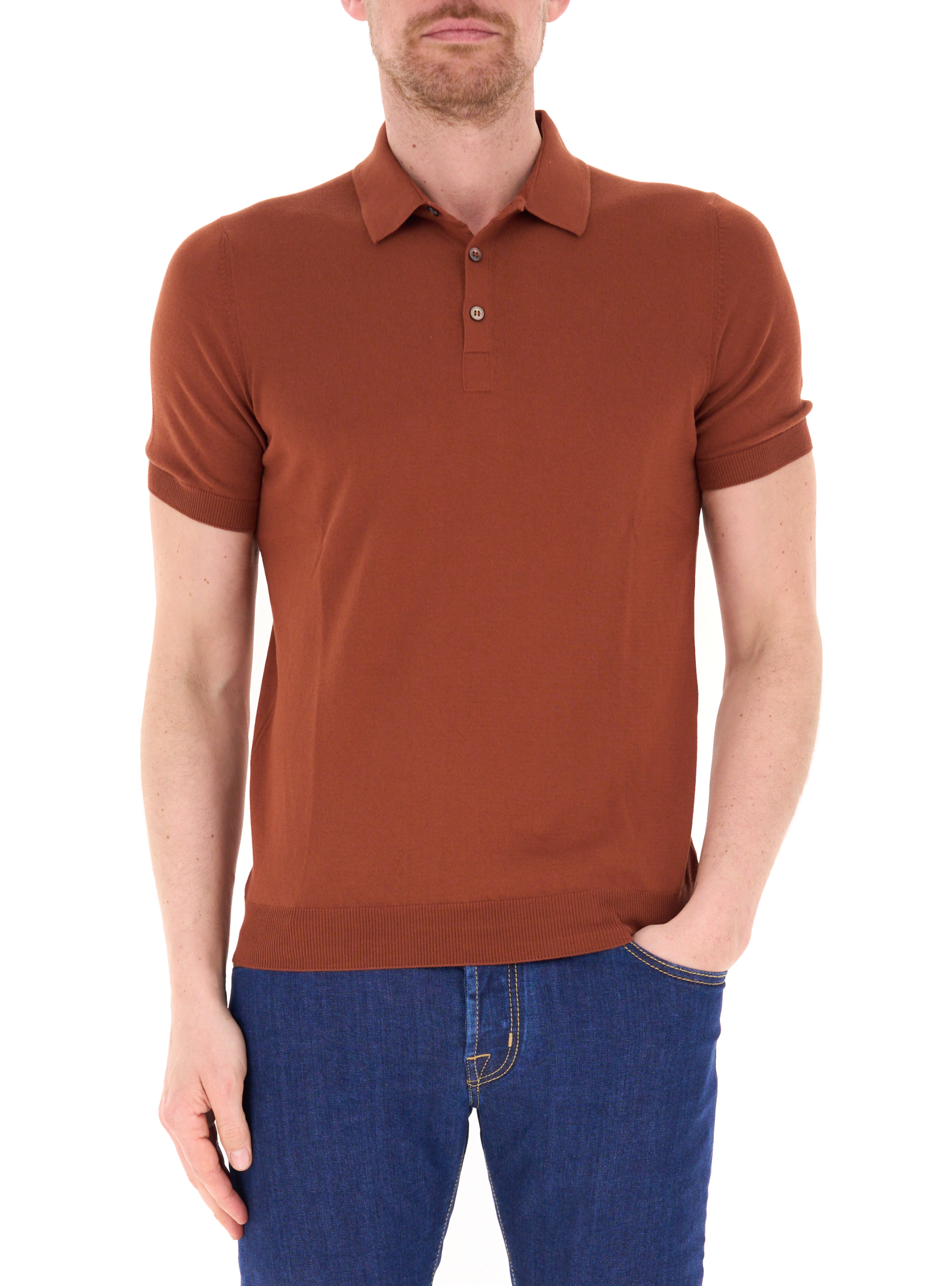 Polo in cotone MATTONE 52