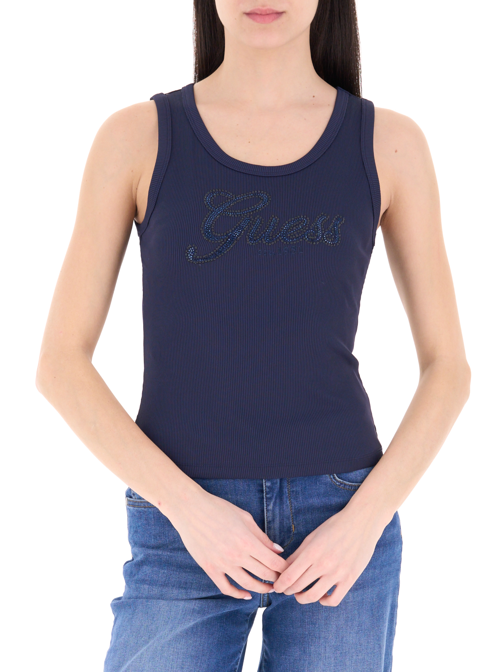 Canotta a costine BLU NAVY XL