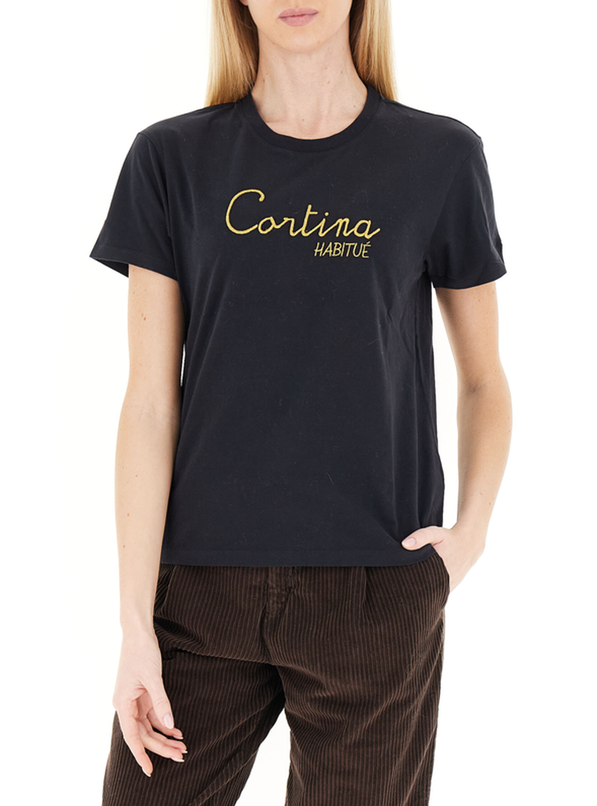 T-shirt girocollo NERO M