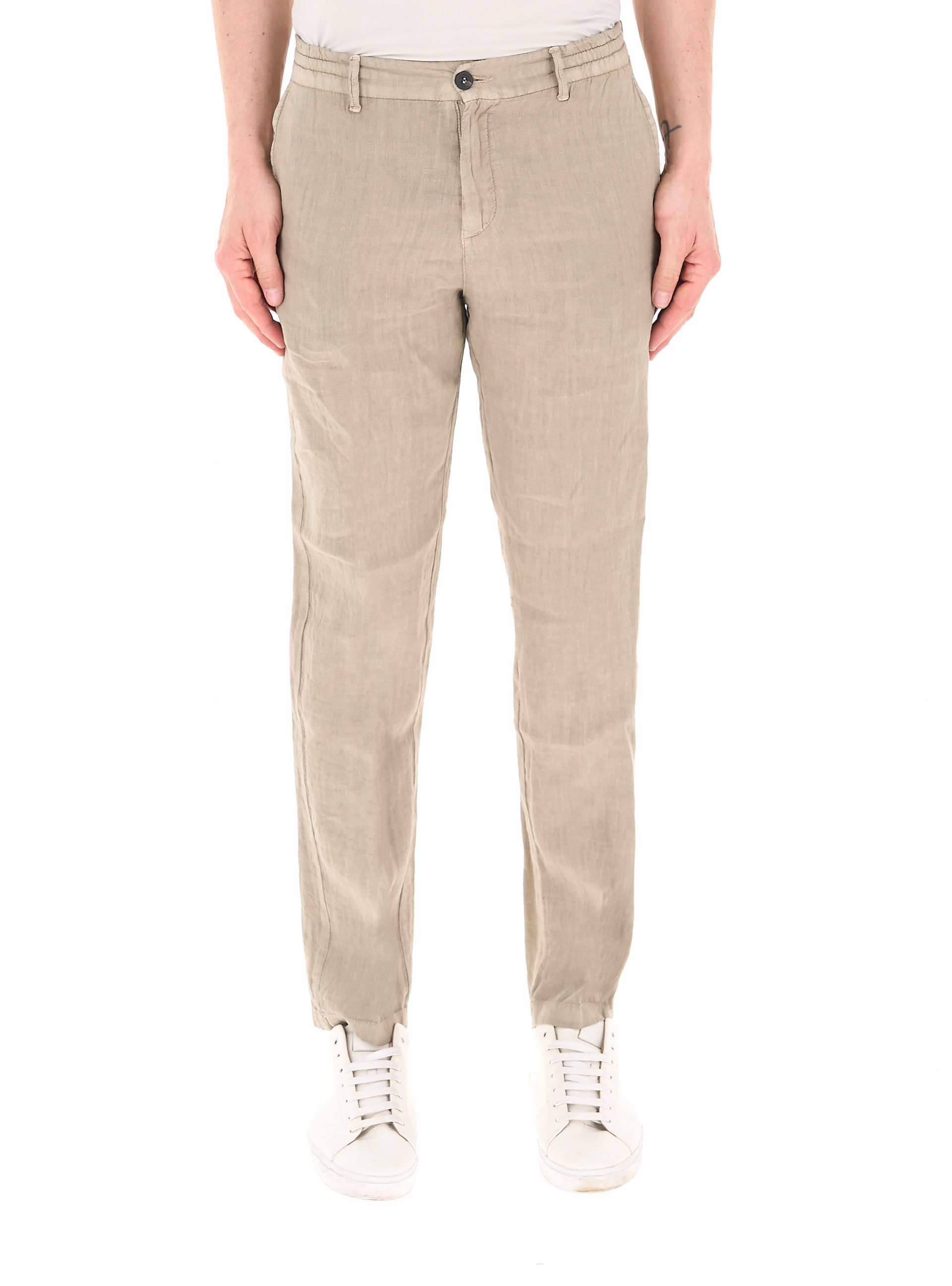 BOMBOOGIE Pantalone in lino CORDA