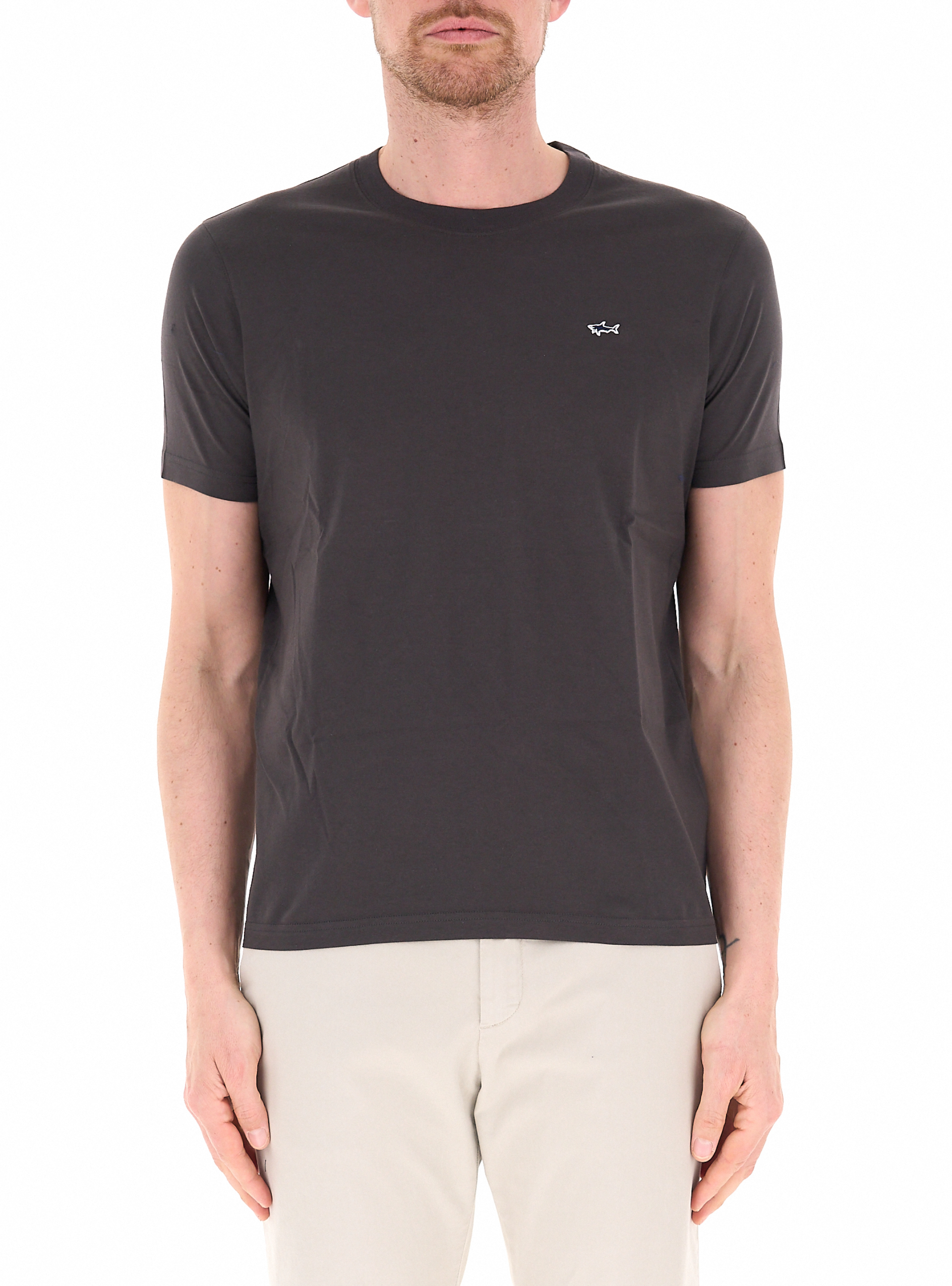 T-shirt girocollo MARRONE