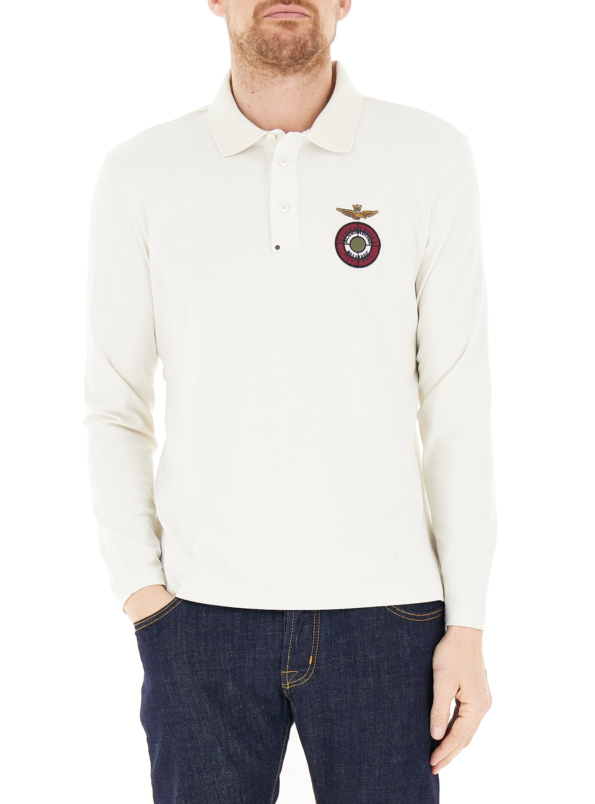 Polo maniche lunghe PANNA XXL