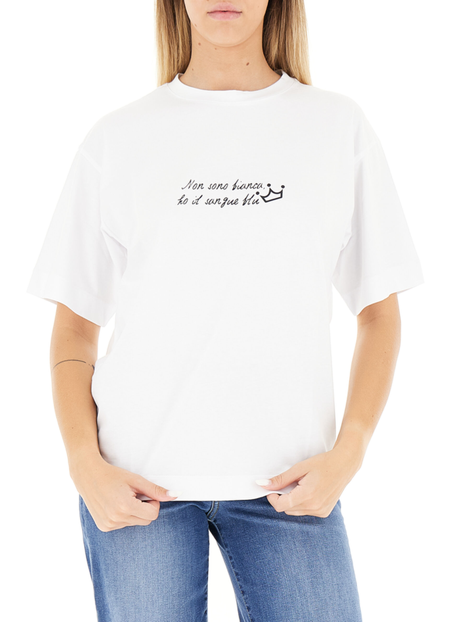 Dixie T-shirt girocollo BIANCO