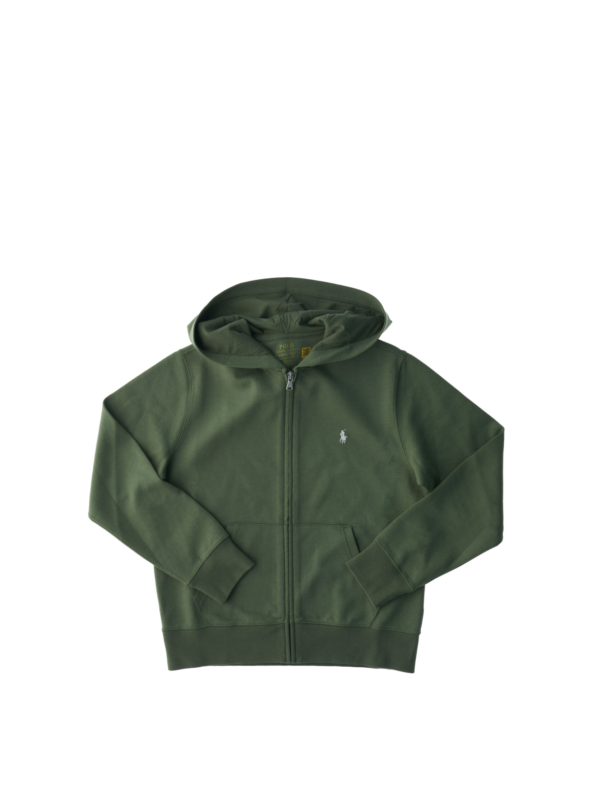 Felpa con cappuccio POLO BOYS VERDE OLIVA S