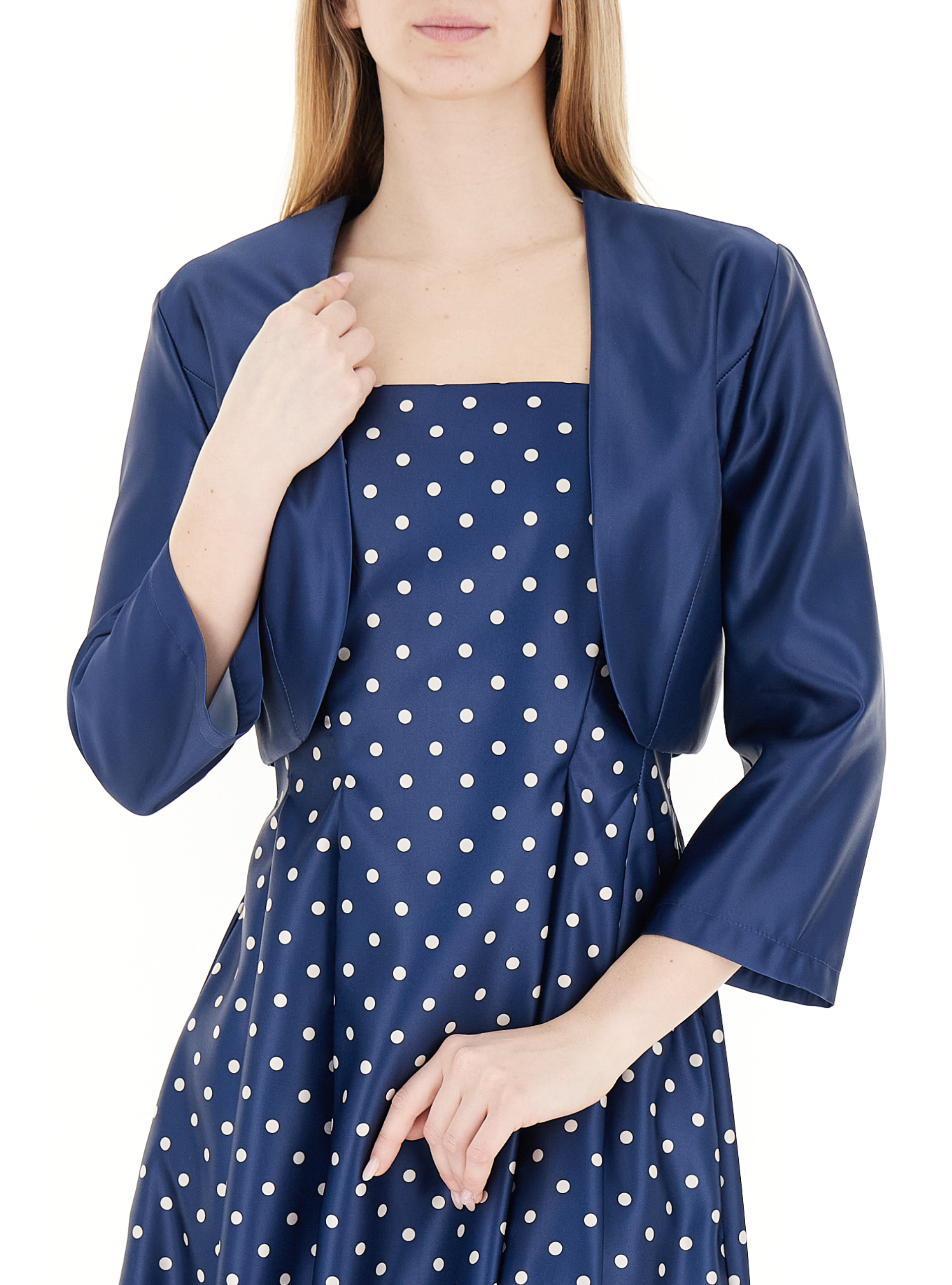 Bolero satinato BLU OCEANO