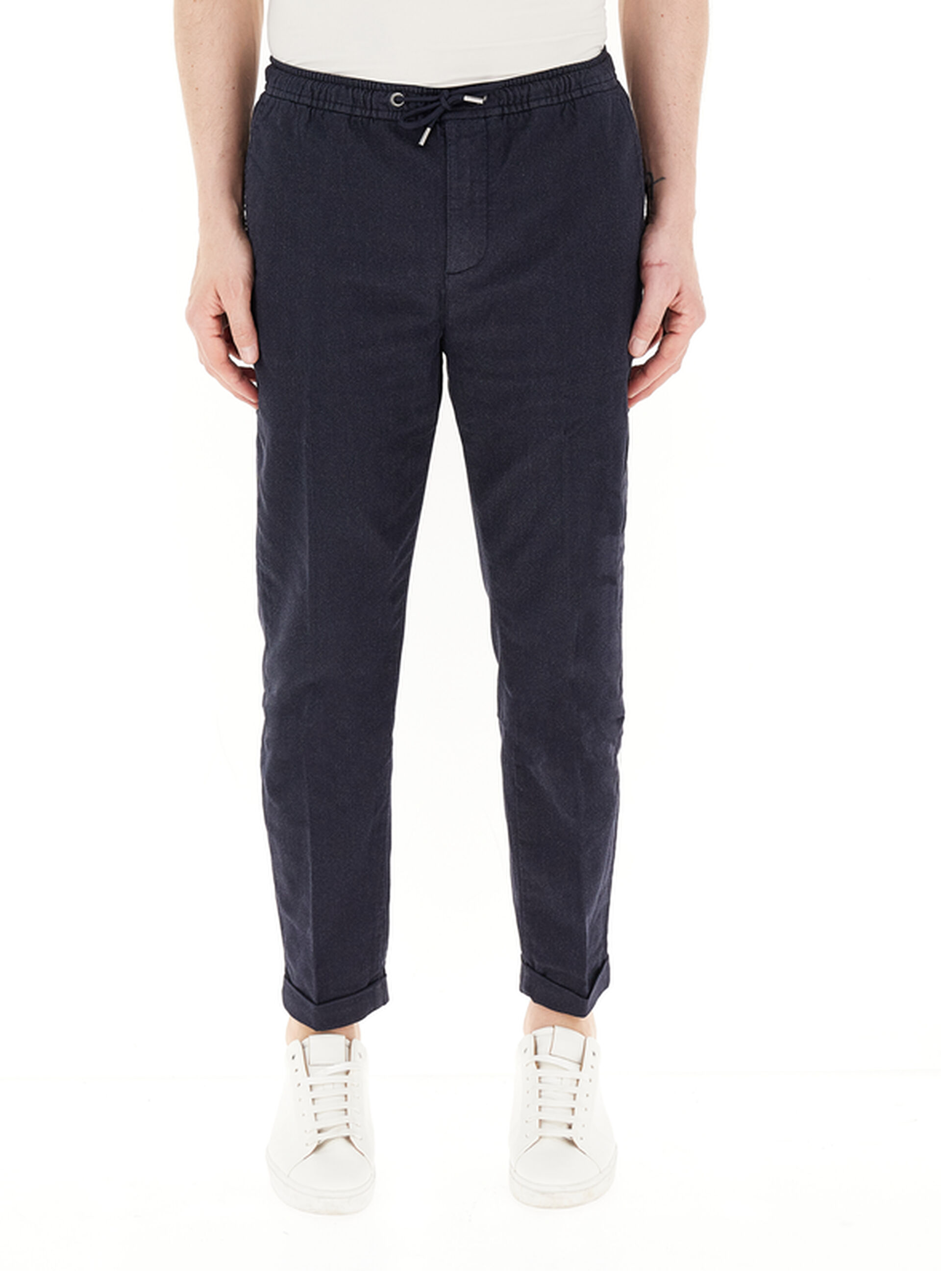 Pantalone misto cotone BLU NOTTE