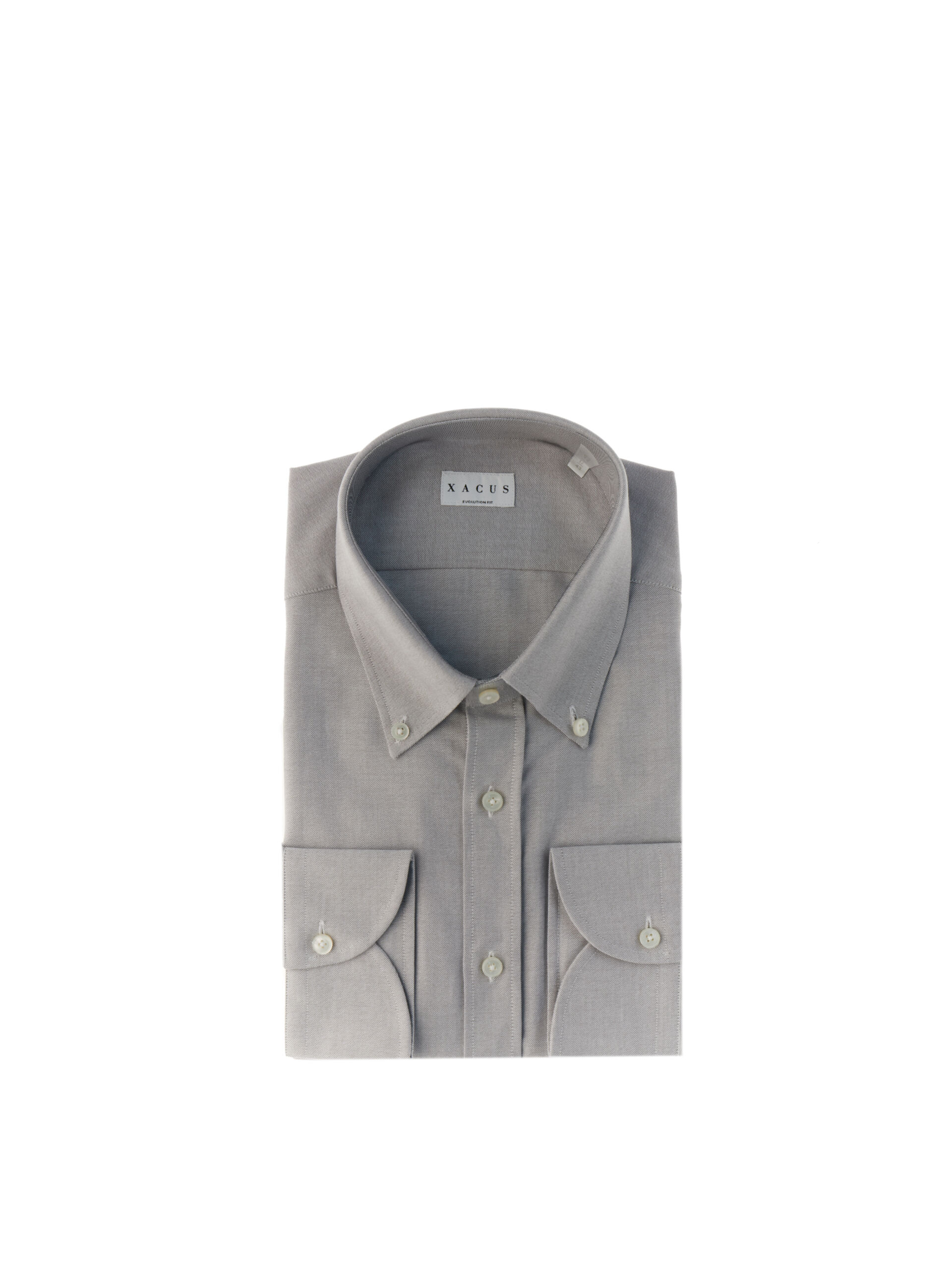 XACUS Camicia in cotone GRIGIO 42
