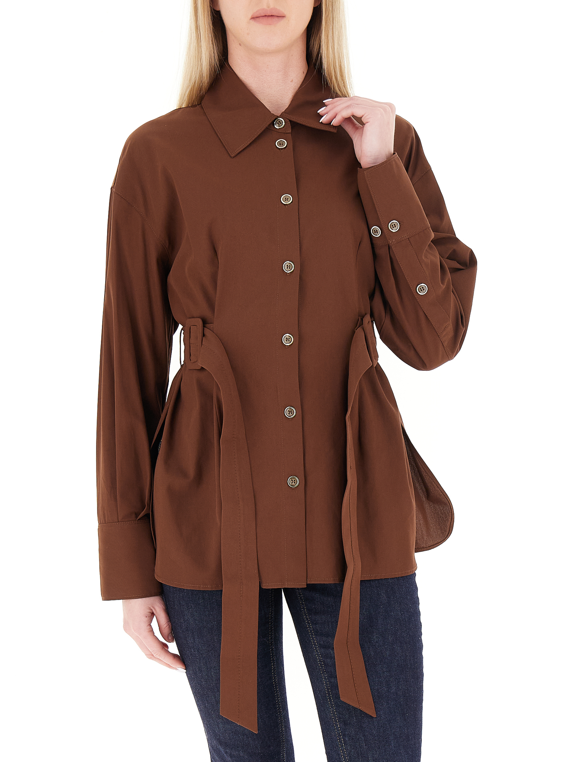 Pinko Camicia cotone MARRONE