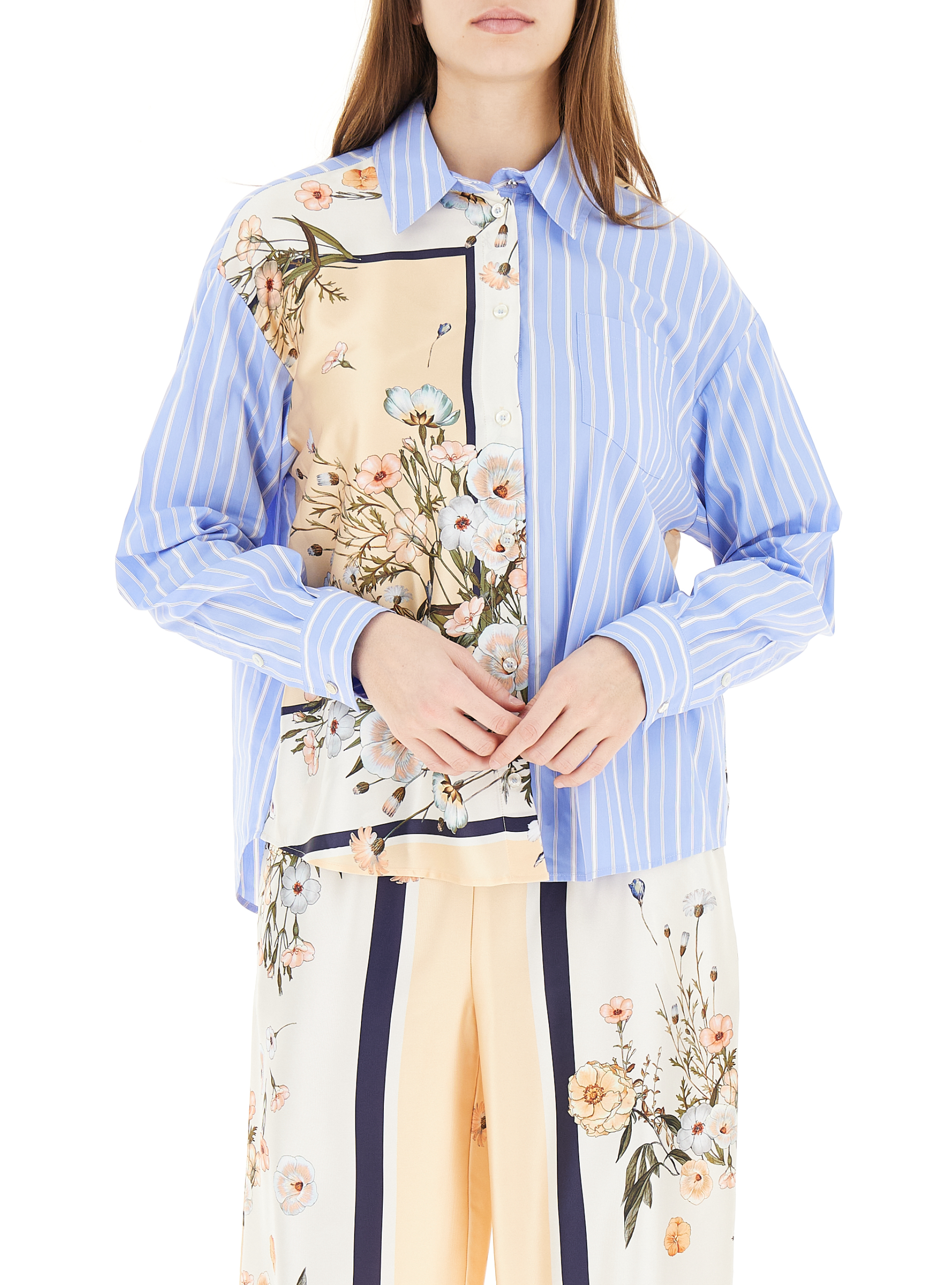 Camicia misto cotone LIU JEANS AZZURRO 46