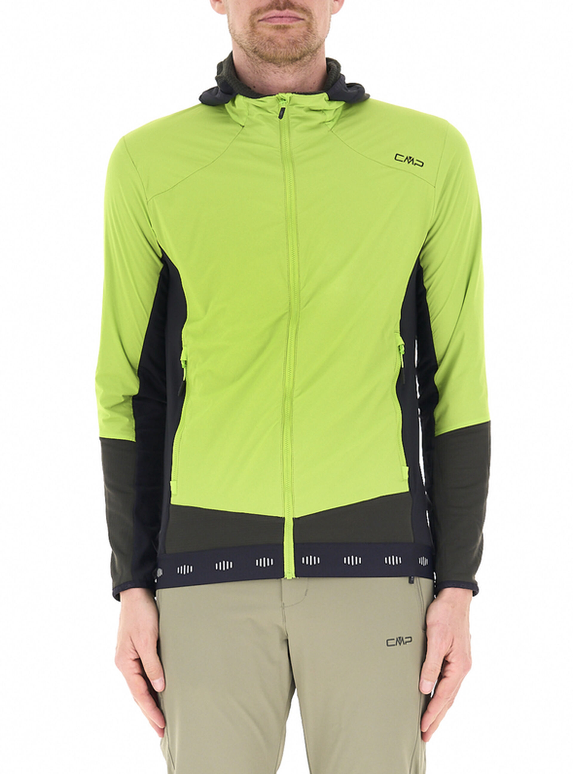 Giacca tessuto tecnico VERDE LIME 54