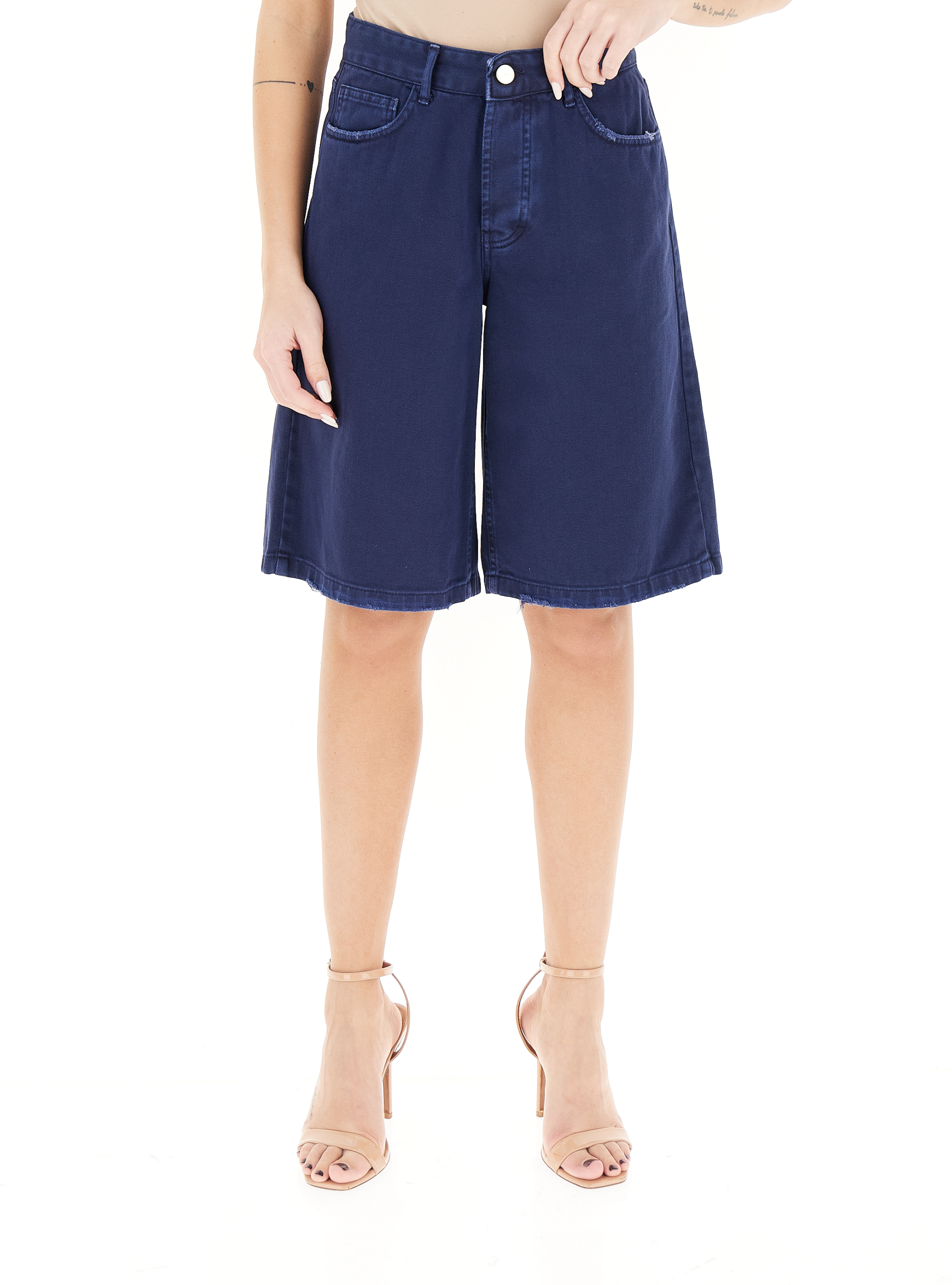 KOCCA Bermuda in cotone BLU