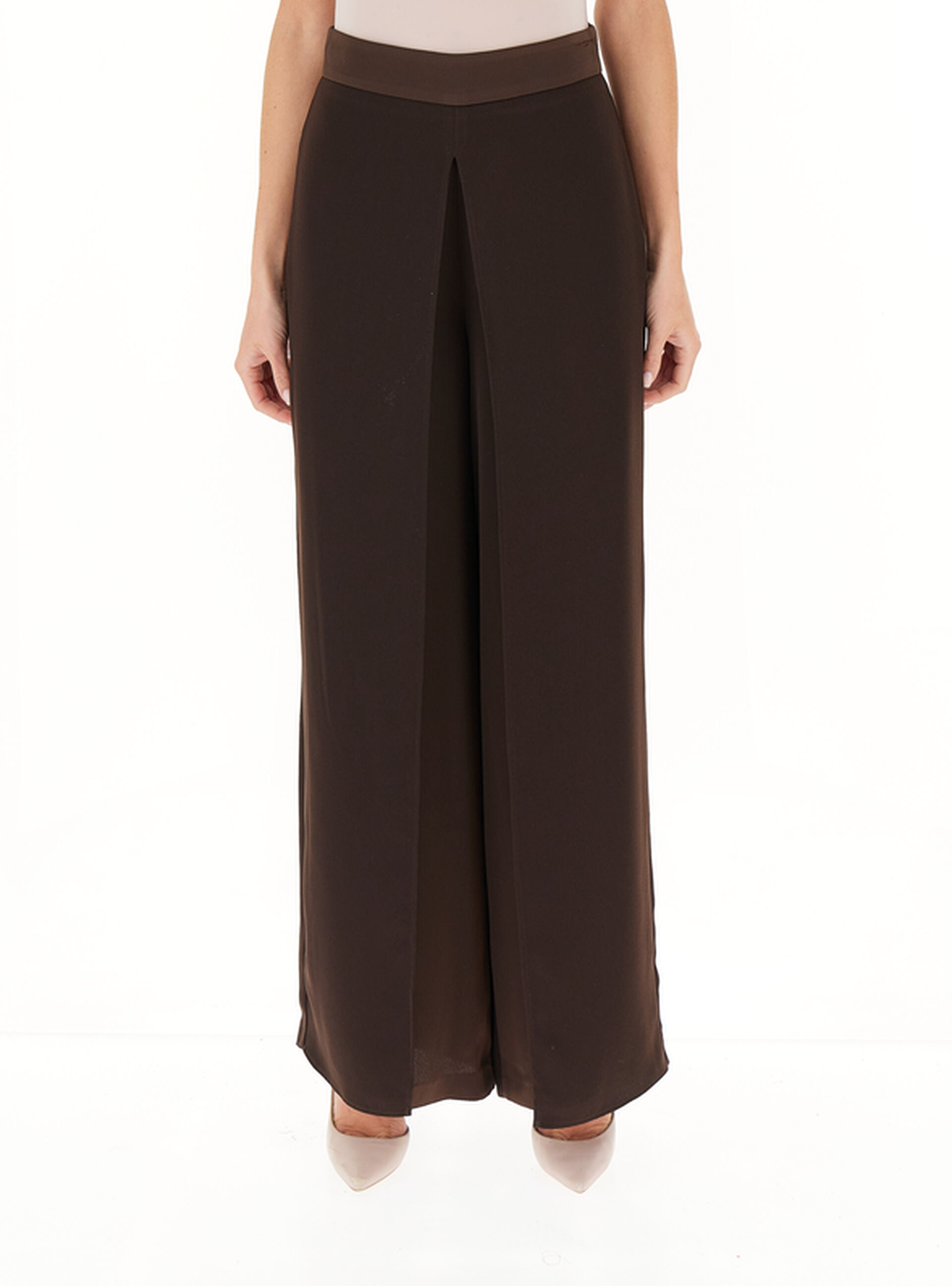 LIU JO Pantalone a palazzo MARRONE
