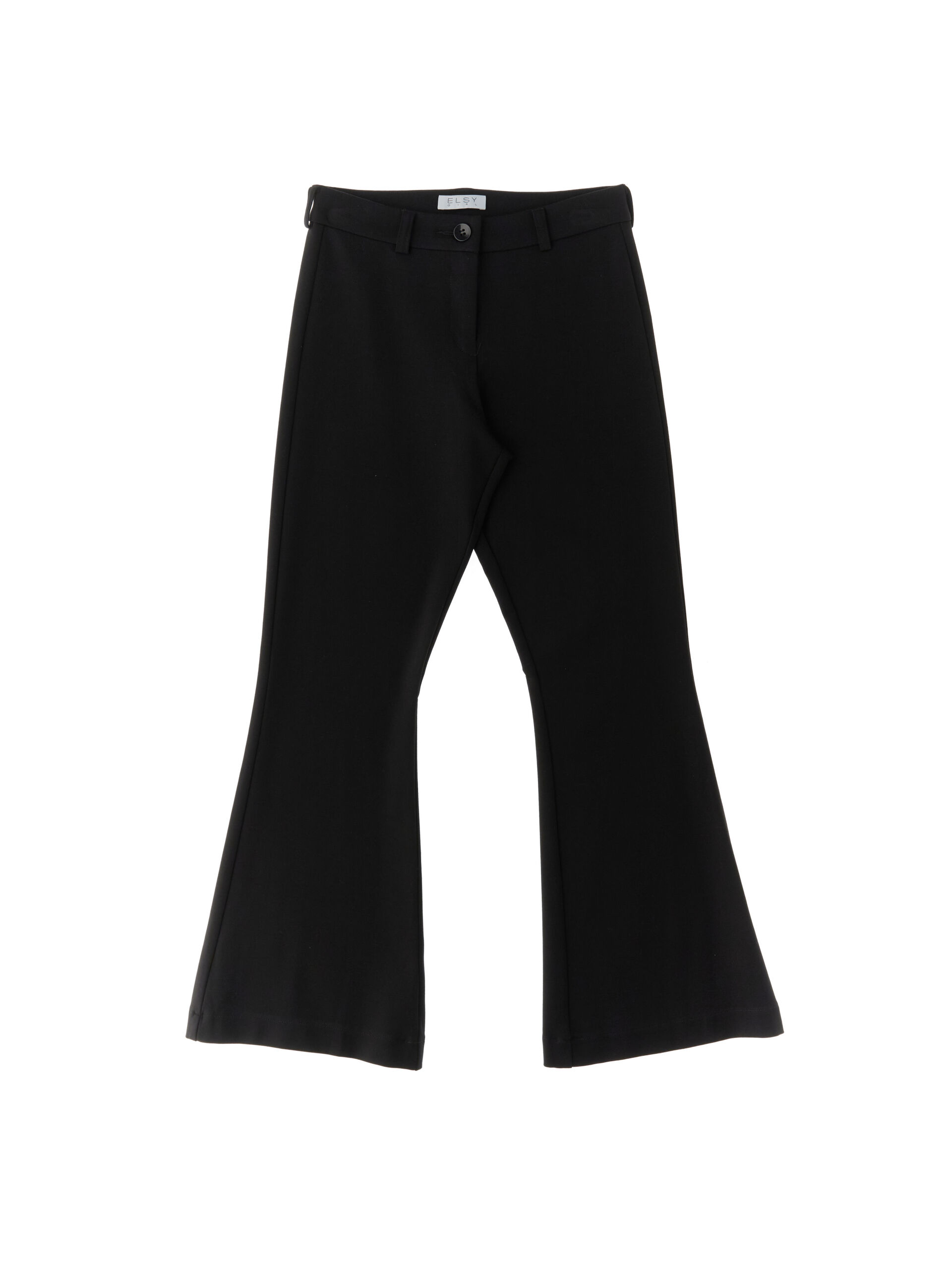 E.L.S.Y. Pantalone flare NERO