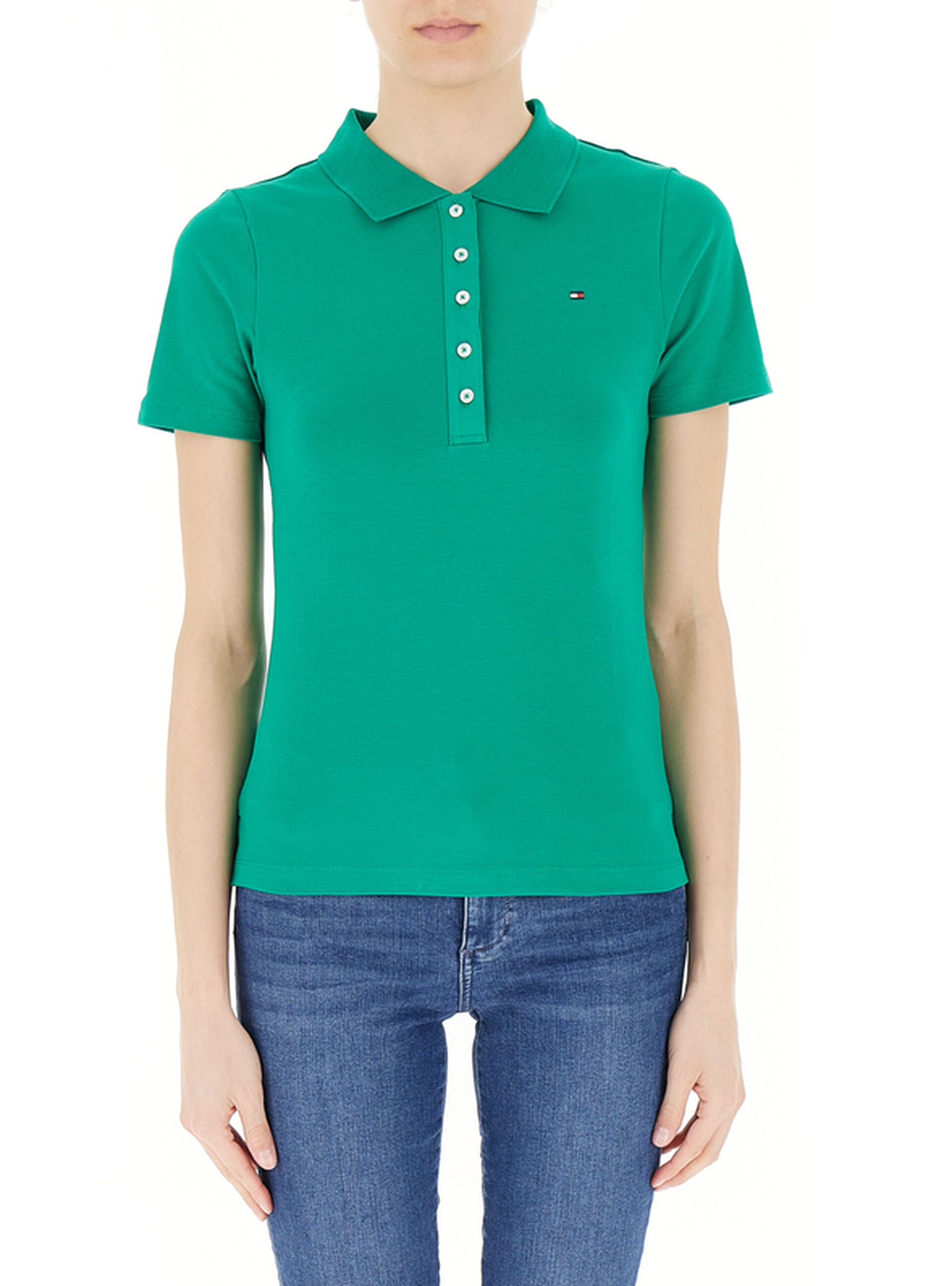 Polo maniche corte VERDE S