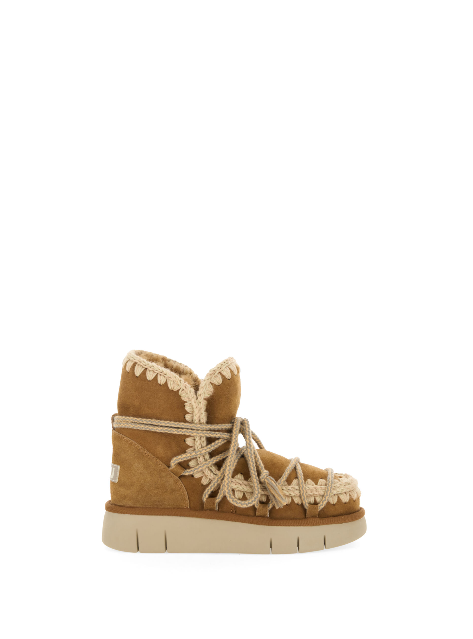Stivaletti Eskimo lacci CAMMELLO
