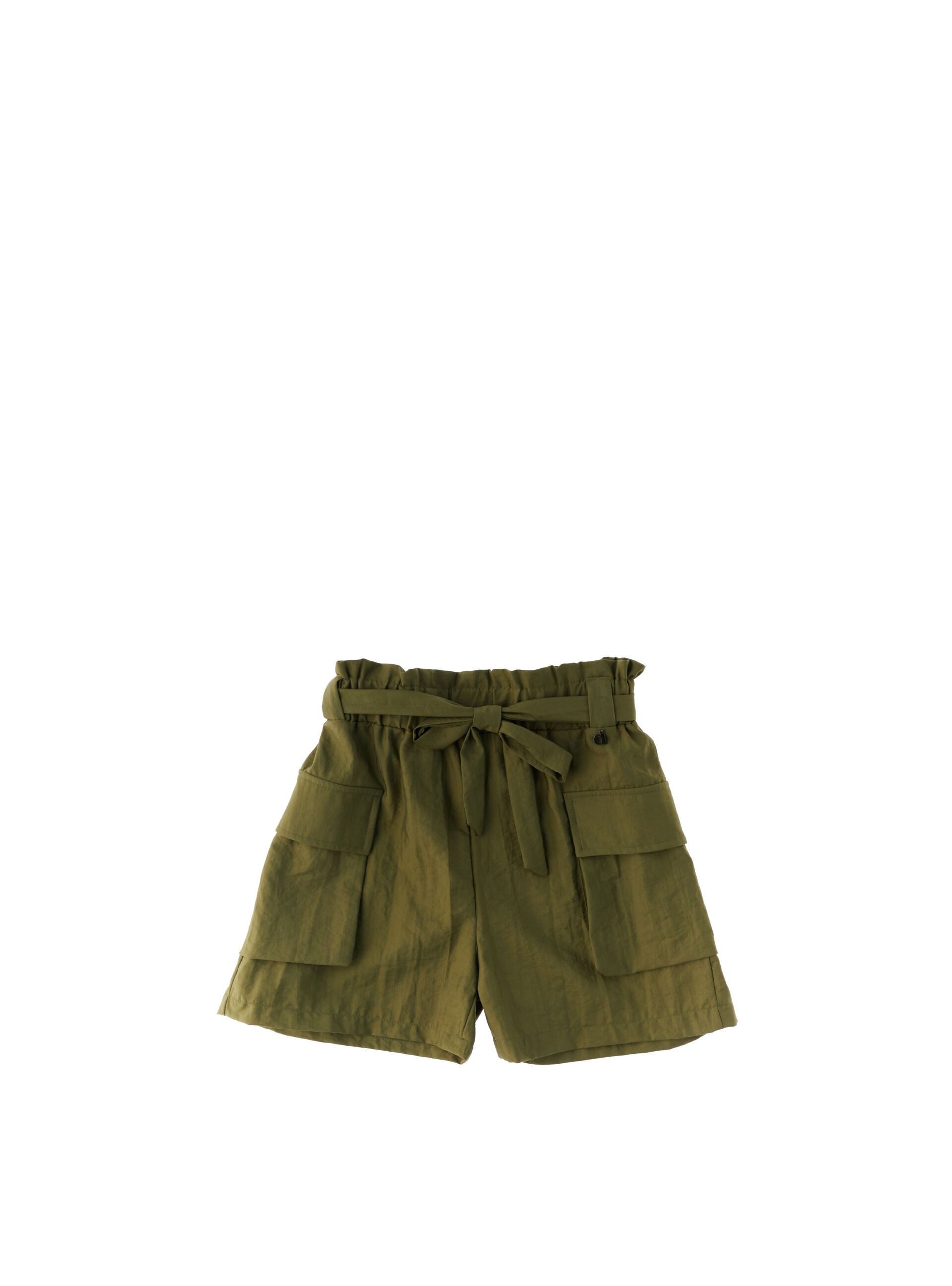 Shorts con cintura VERDE OLIVA M