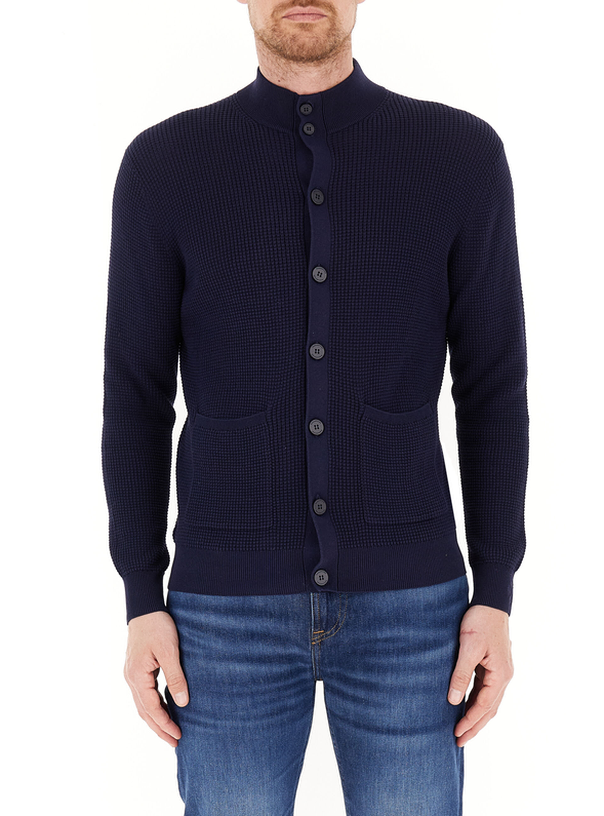 Cardigan con bottoni BLU NAVY 54