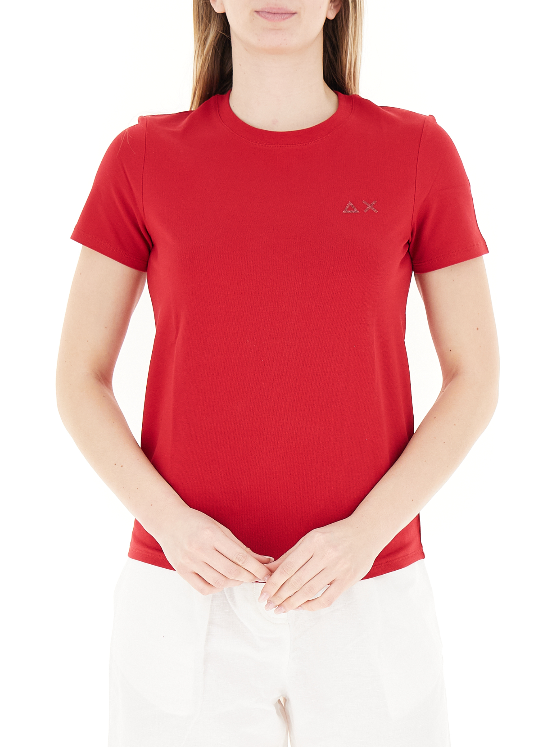 SUN68 T-shirt in cotone ROSSO