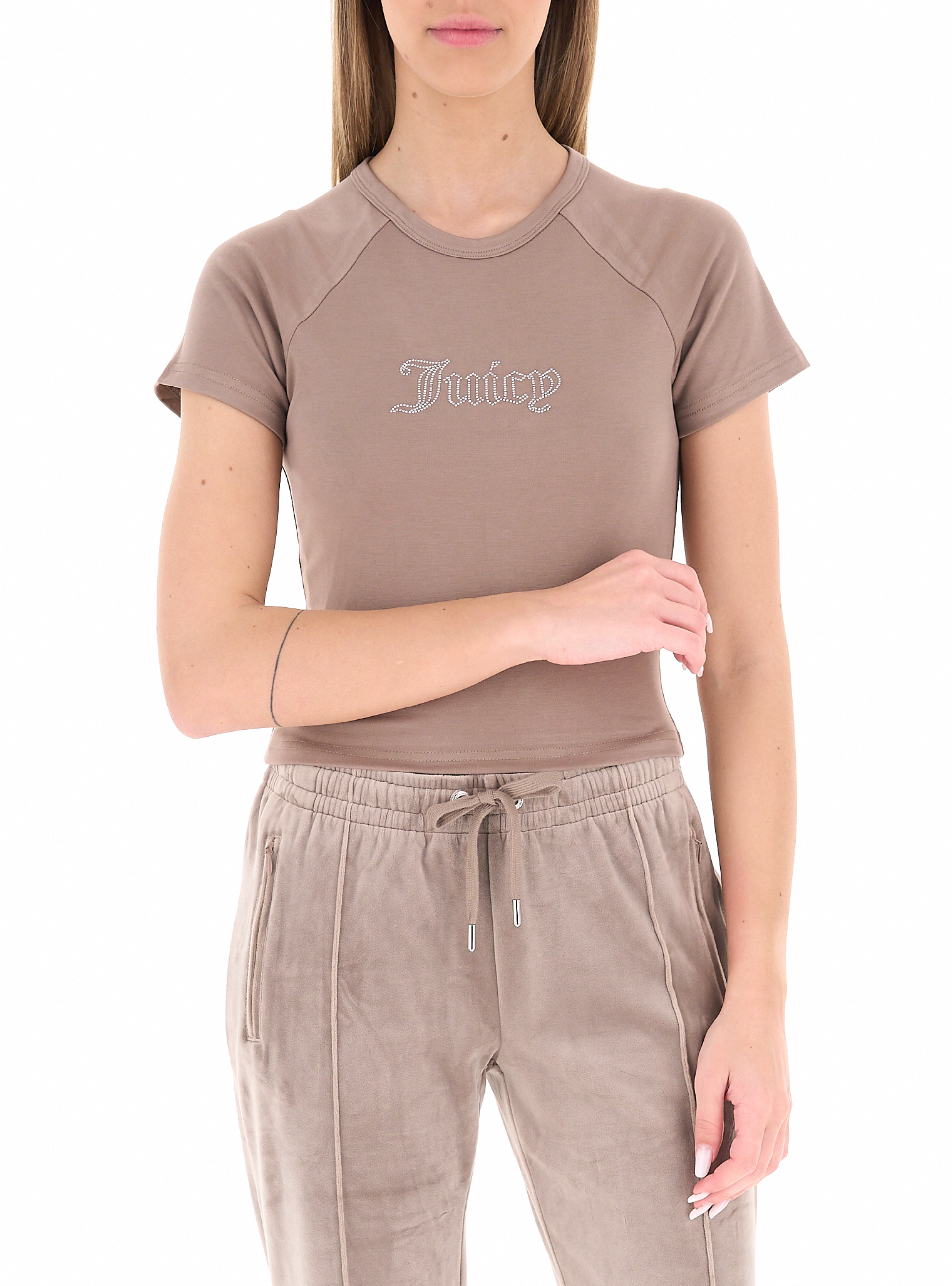 T-shirt girocollo CAMMELLO M