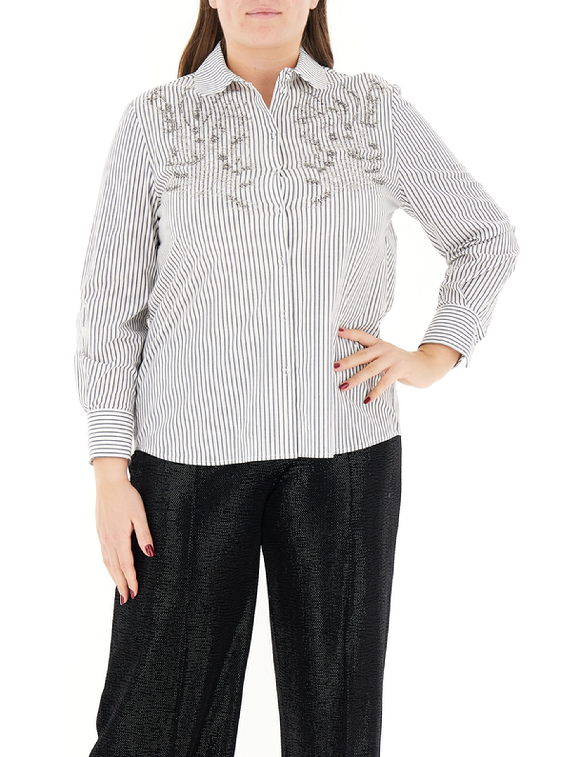 Camicia a righe COLLECTION BIANCO